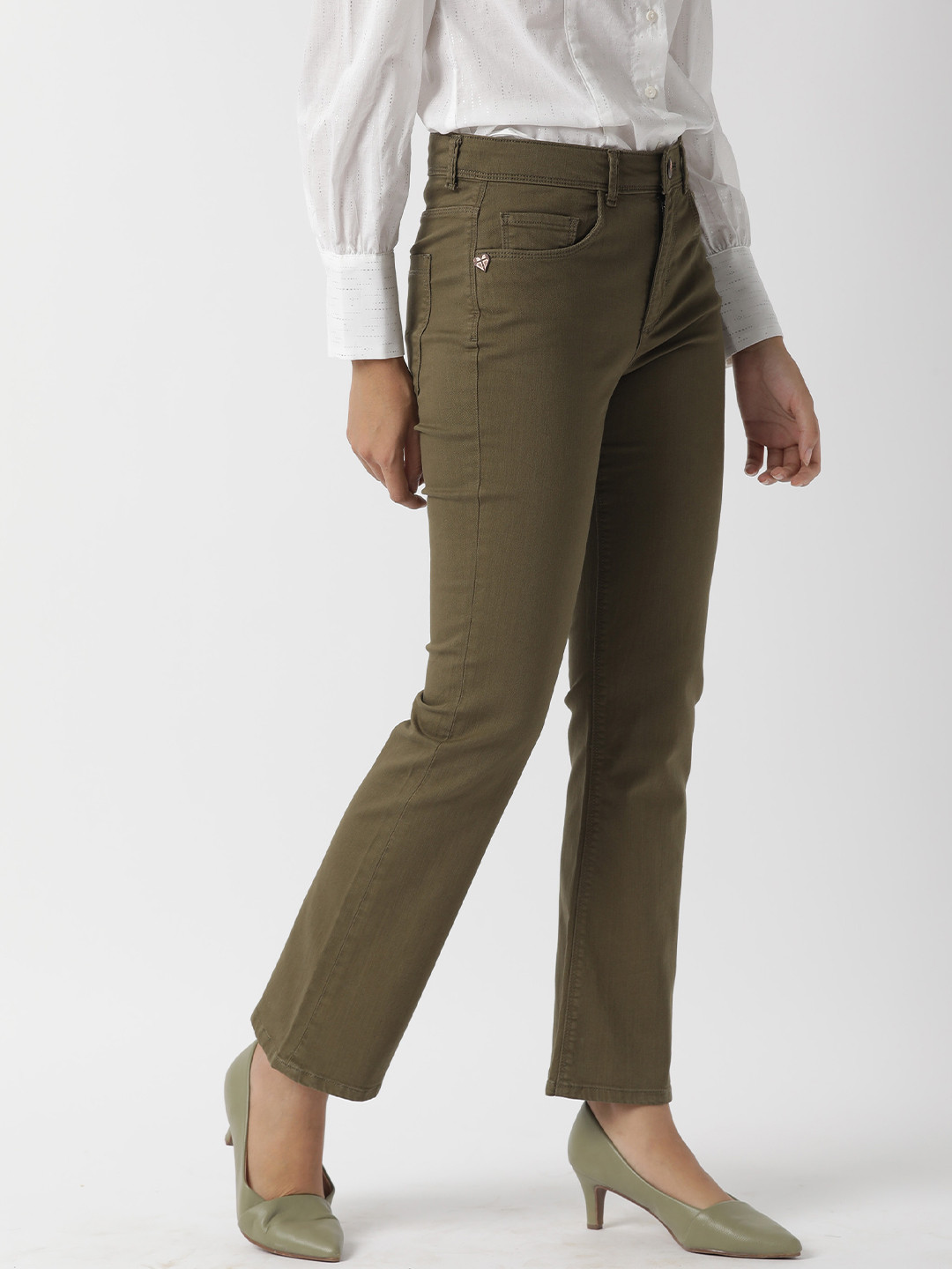 RAREISM Women Green Bootcut Jeans