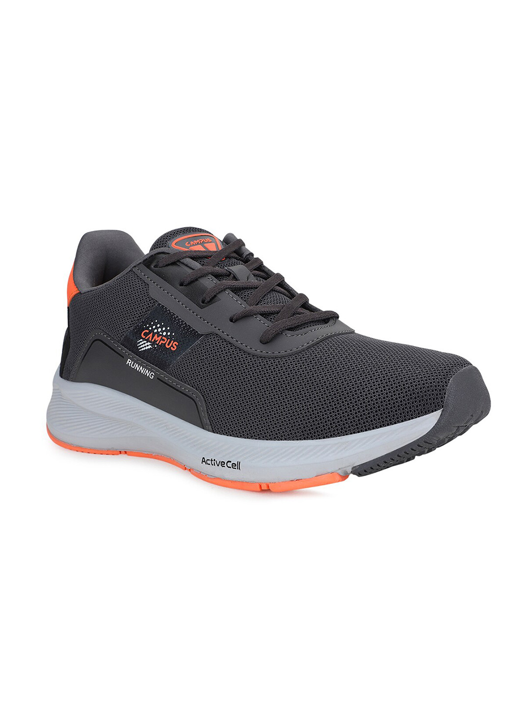 Campus Men Charcoal Grey Mesh Rollz Running Shoes