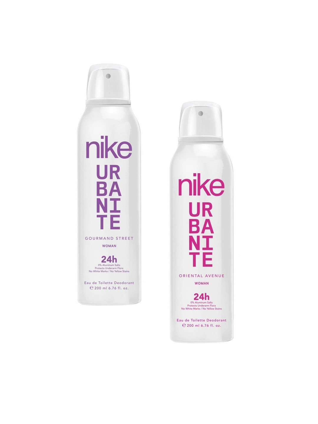 Nike Fragrances Women Set of 2 EDT Gourmand Street & Oriental Avenue Deodorant Spray-200ml Each