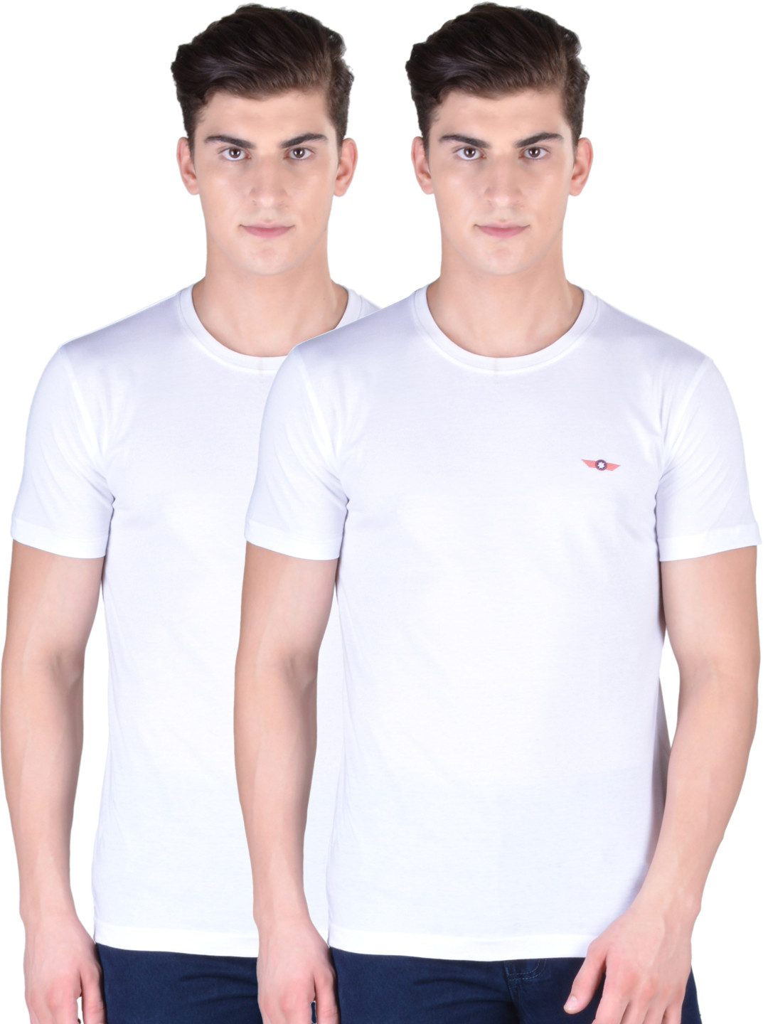 Force NXT Men's Super Combed Cotton Solid Round Neck T-Shirt