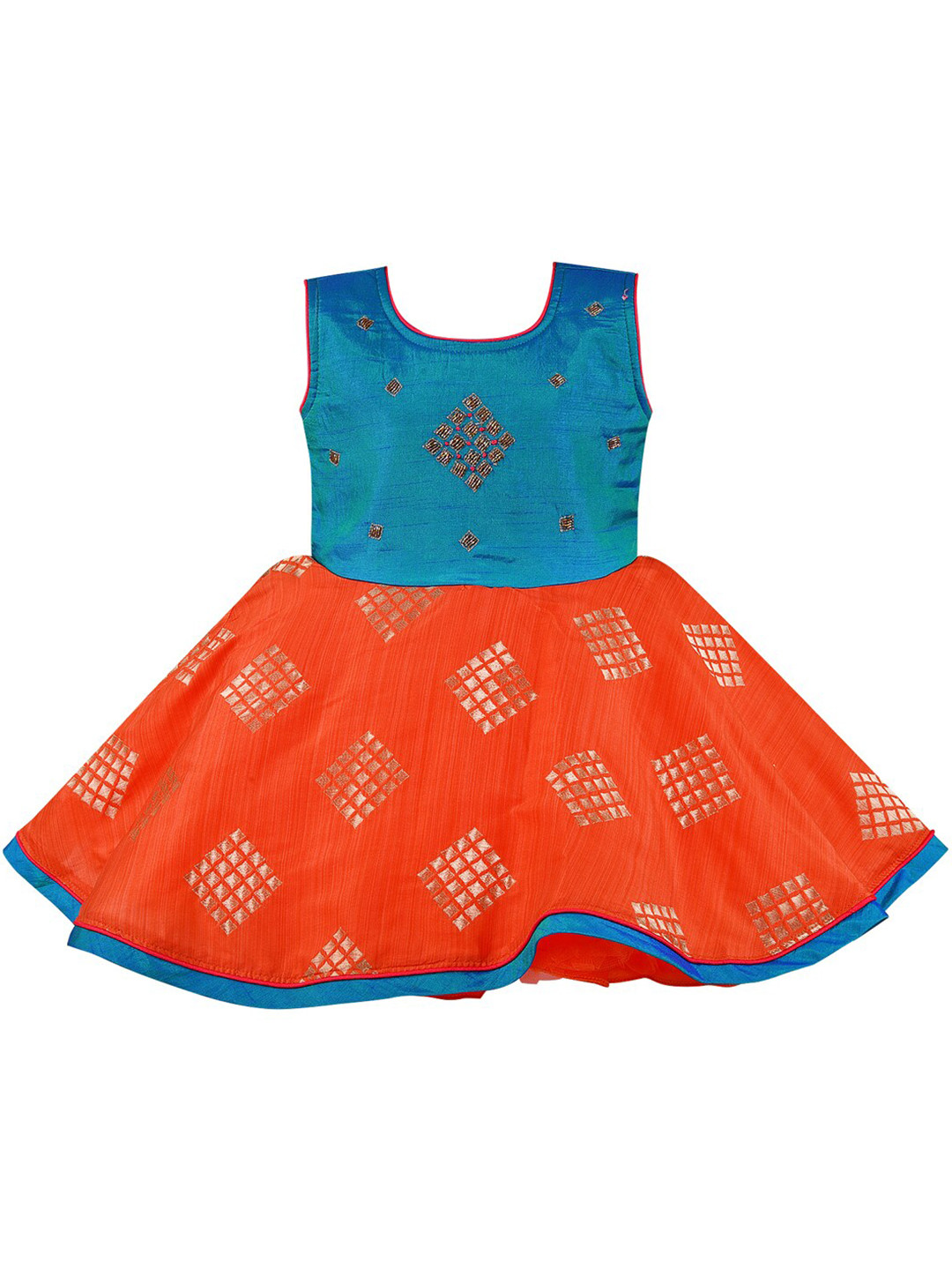Wish Karo Sea Green Floral Satin Dress