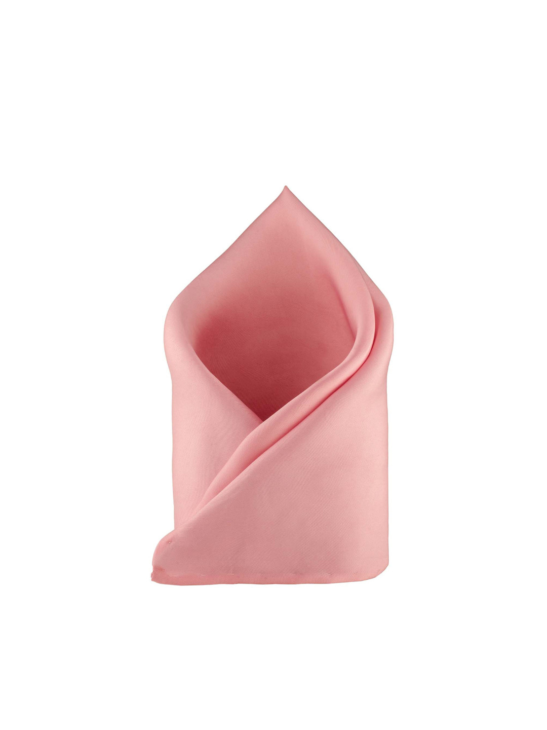 The Tie Hub Men Peach-Coloured Solid Pocket Squares