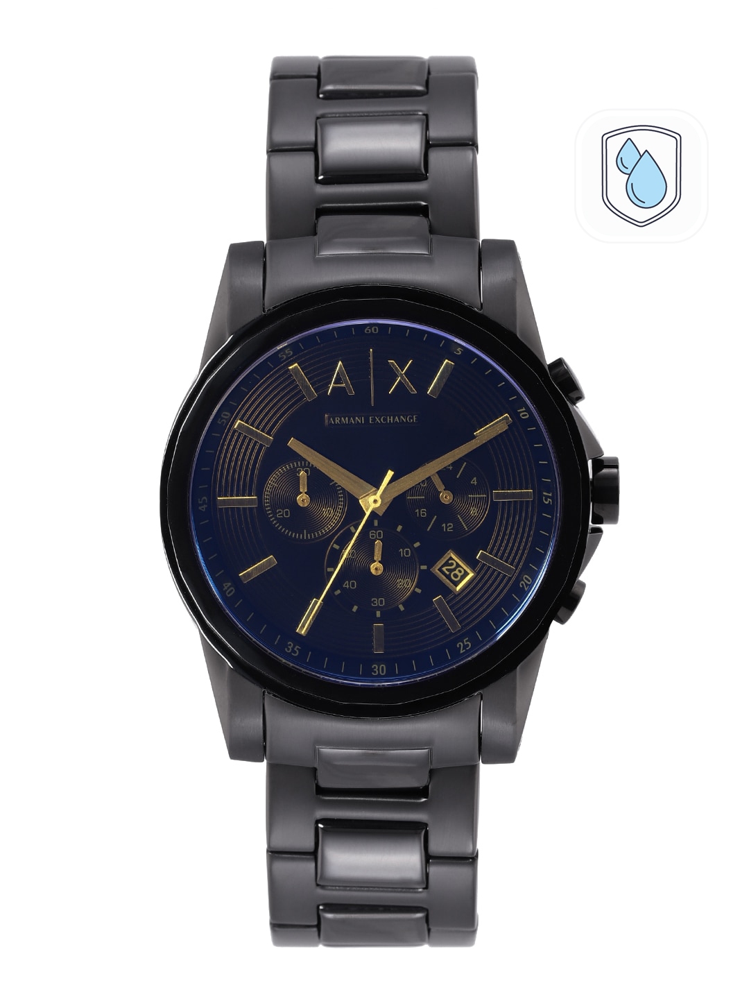 Armani exchange watch battery on sale price