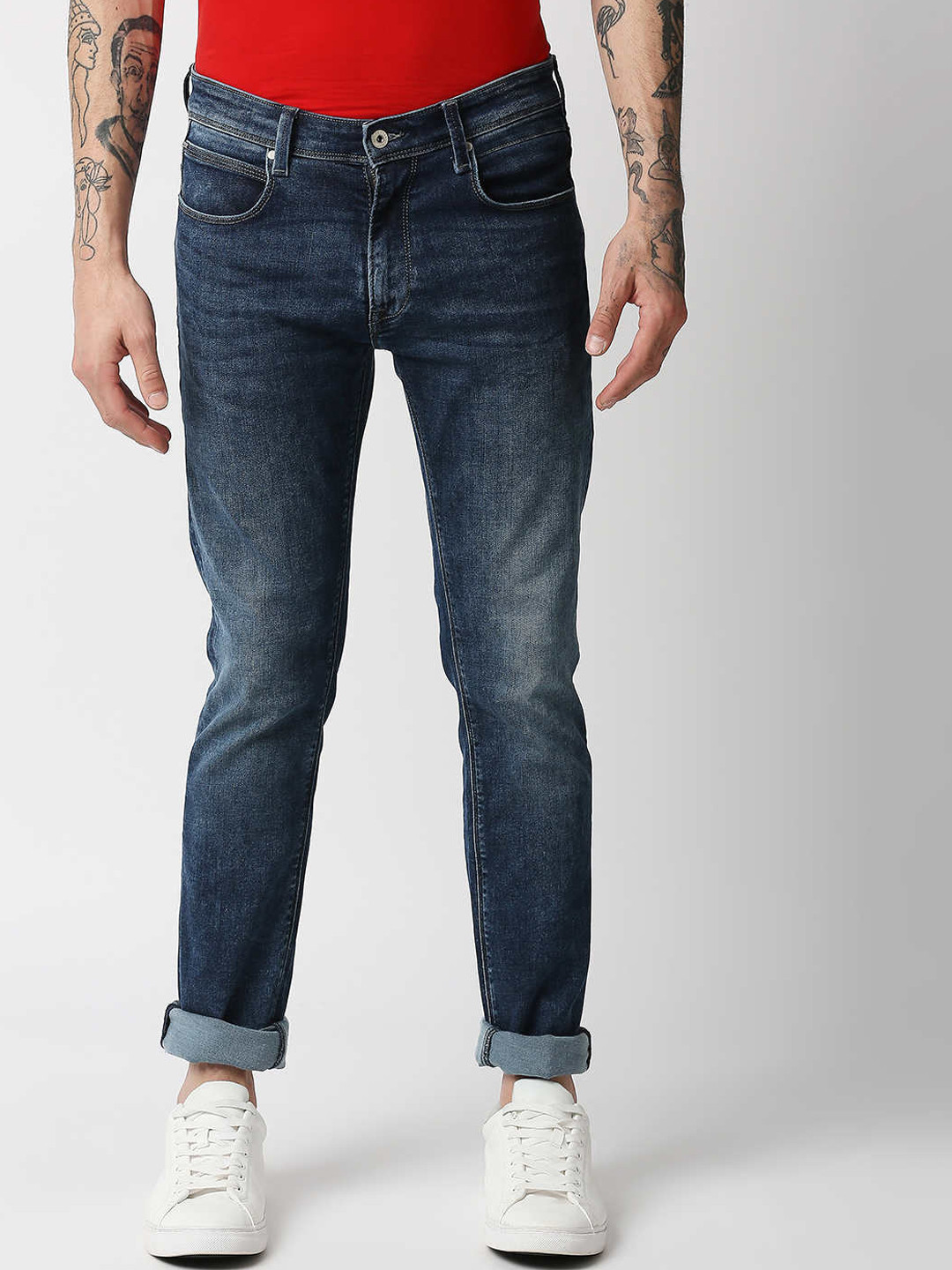 Pepe Jeans Men Slim Fit Slim Fit Light Fade Jeans