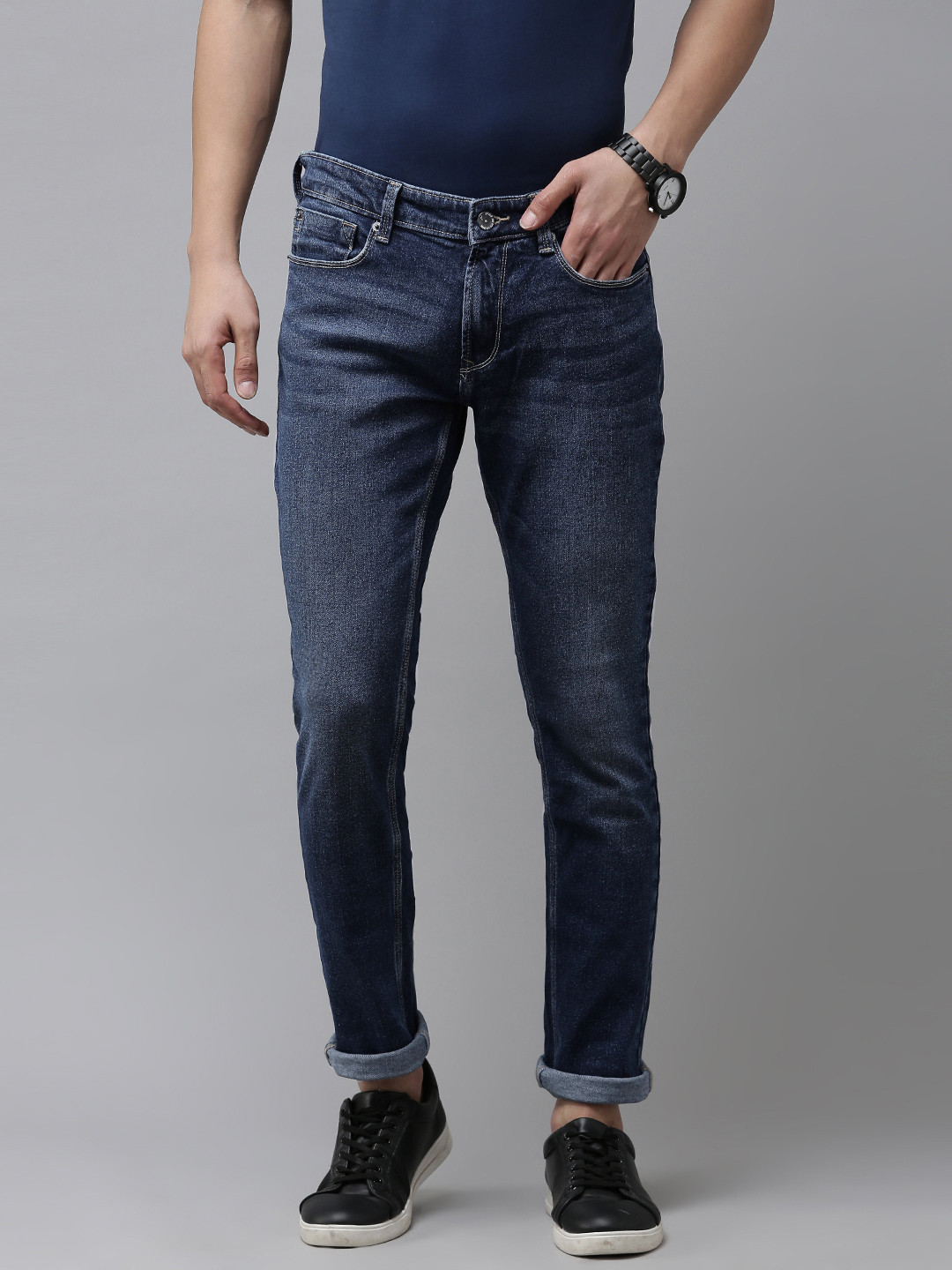 SPYKAR Men Skinny Fit Faded Jeans