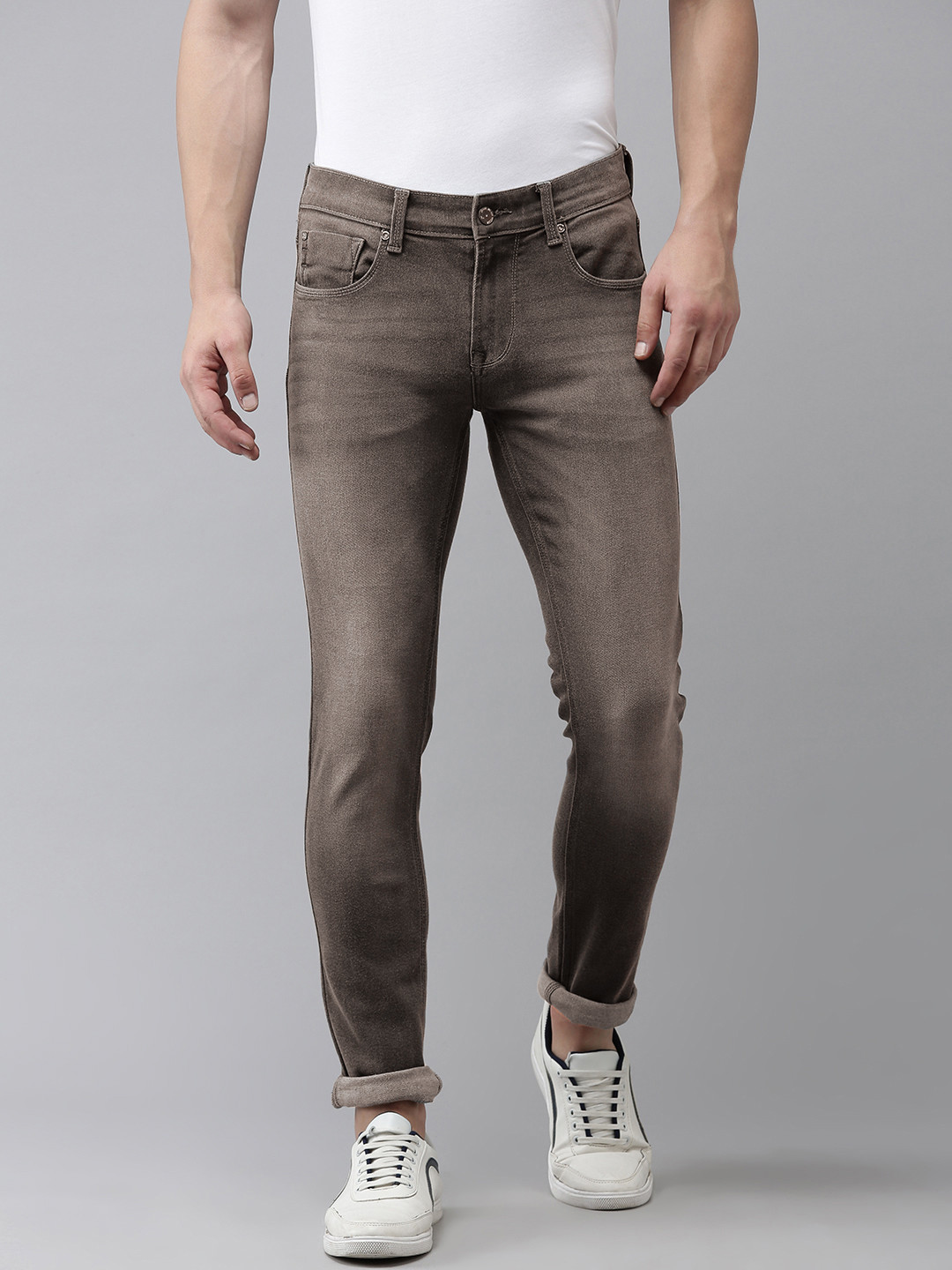 SPYKAR Men Skinny Fit Faded Jeans