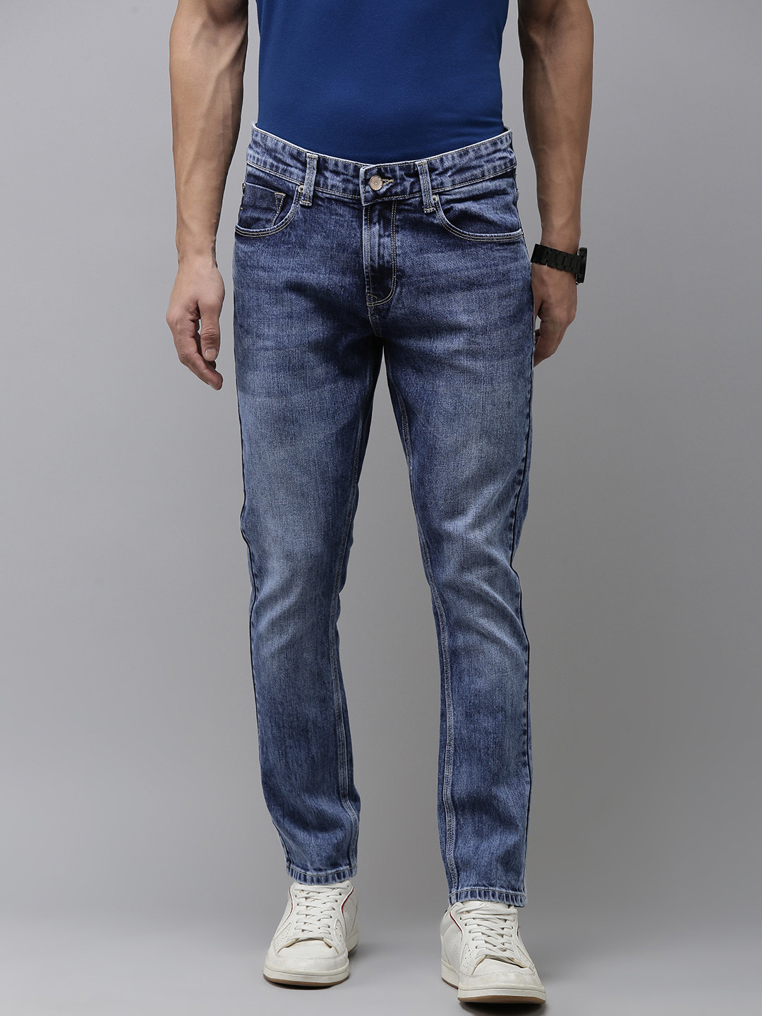 SPYKAR Men Slim Fit Faded Jeans
