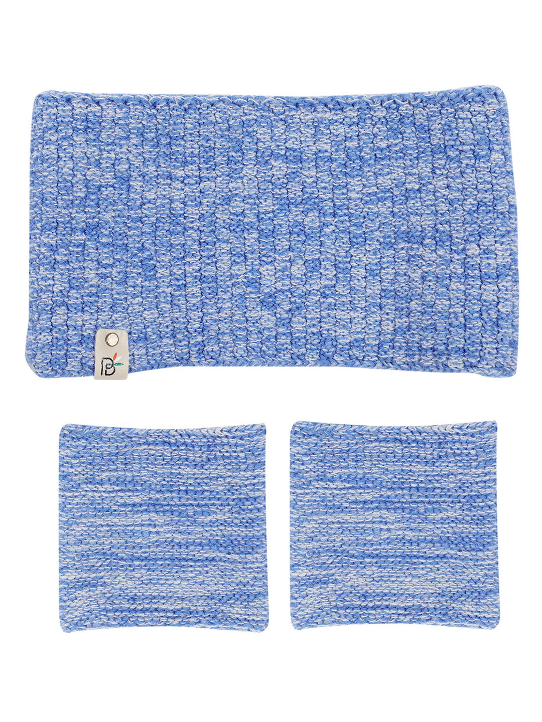 Bharatasya Unisex Blue Training & Gym Headband and Wrist Bands