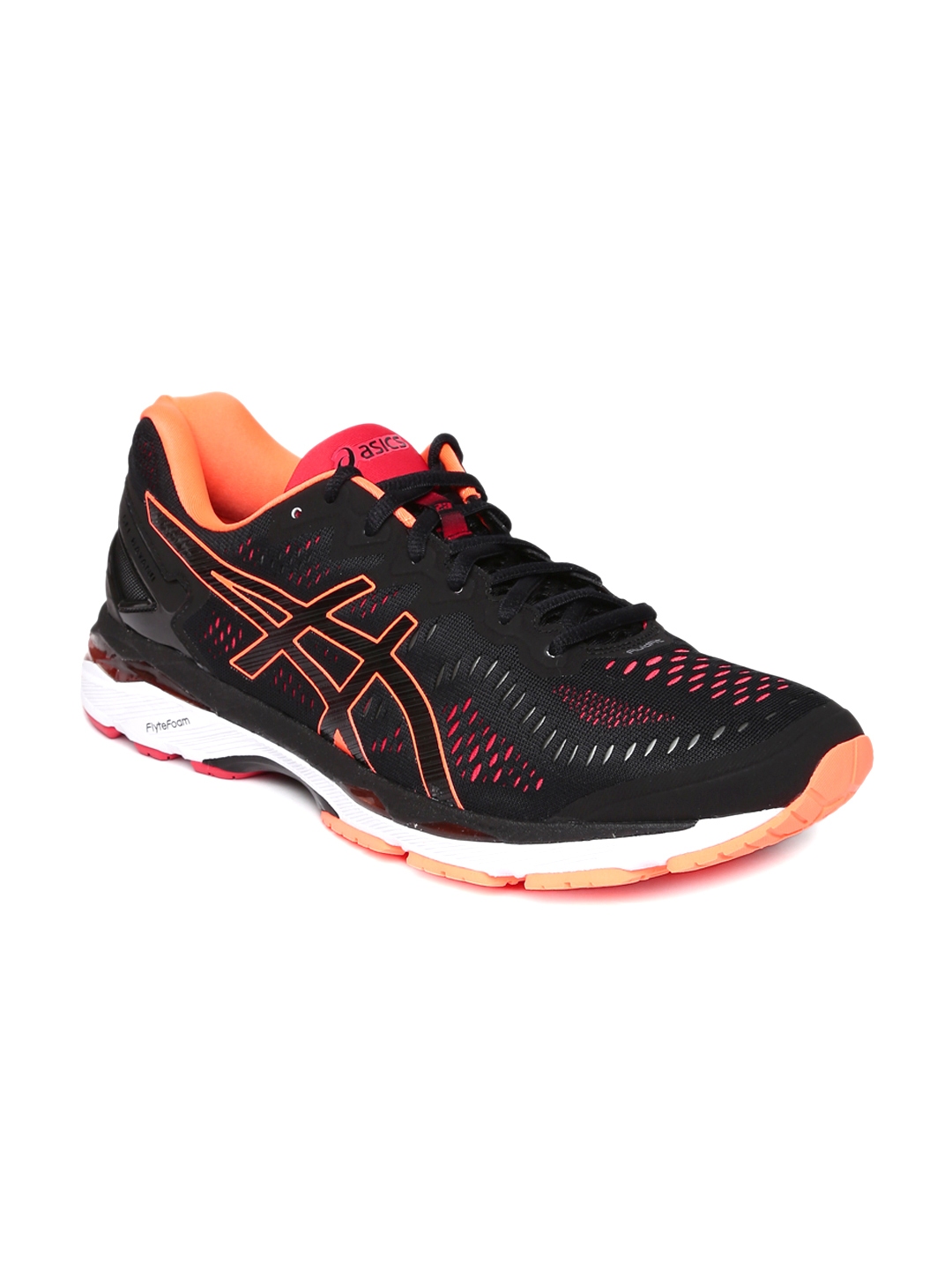 ASICS Men Black Gel Kayano 23 Running Shoes