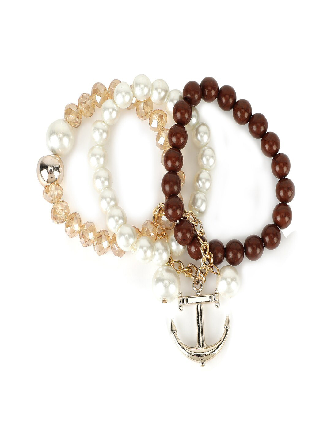 AQUASTREET Women Multicoloured Layered Charm Bracelet