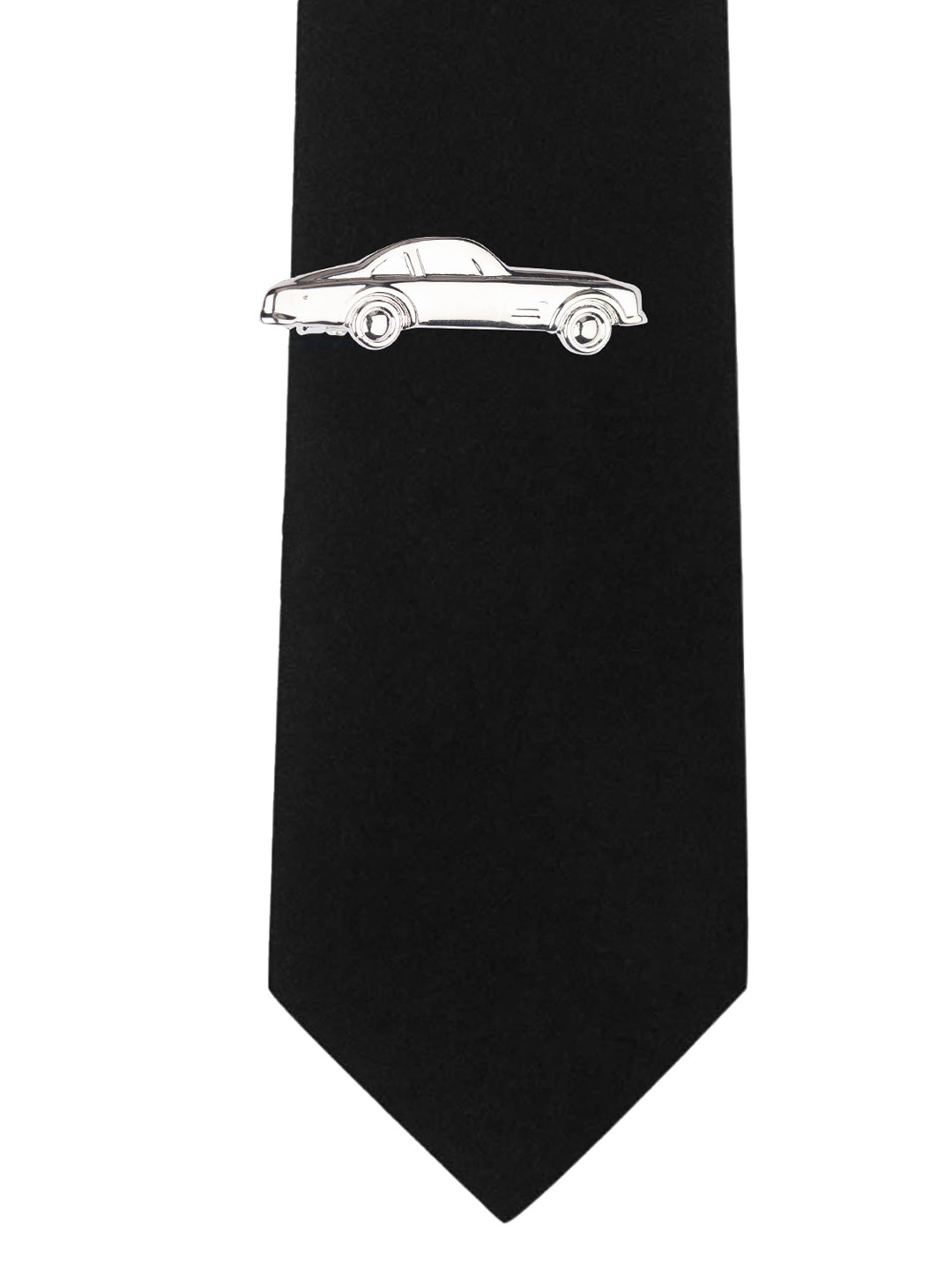 The Tie Hub Men Silver-Toned Solid Brass Tie Pin