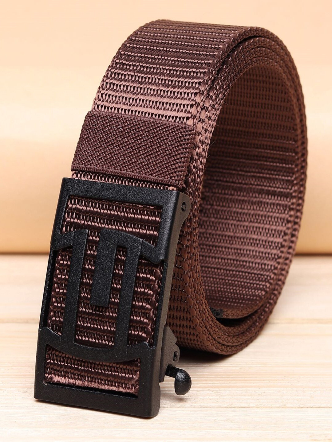 ZORO Men Brown Canvas Belt