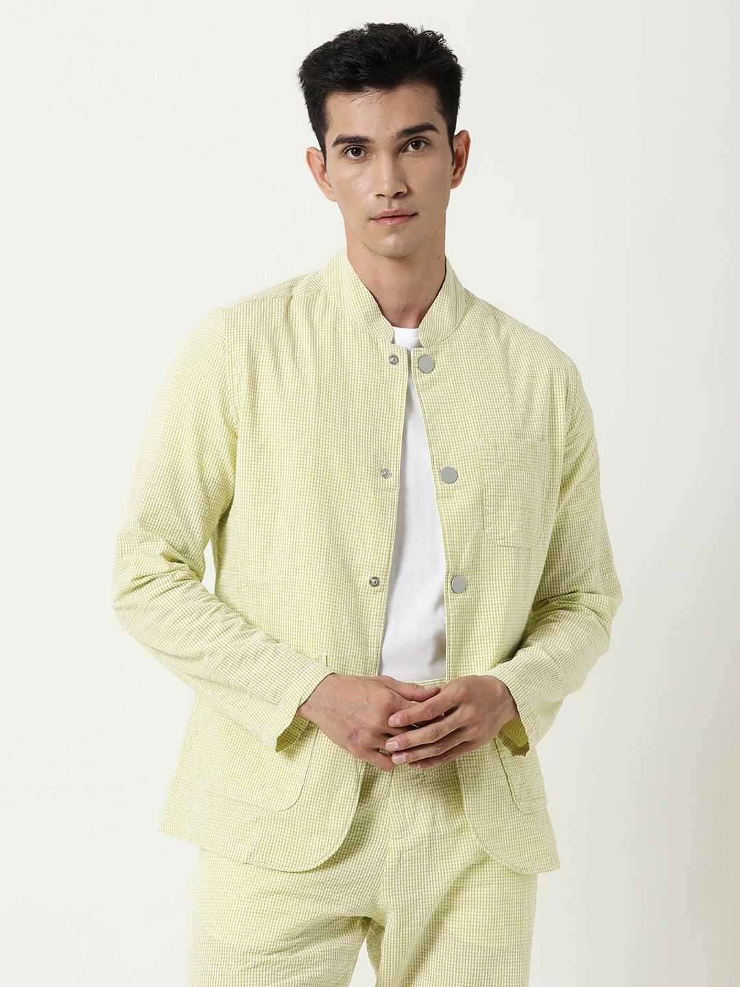 RARE RABBIT Men Gin Tailored Fit Striped Jacket