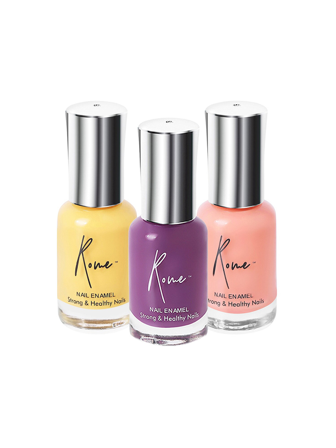 Rome Set of 3 Strong & Healthy Nail Enamel 8 ml each