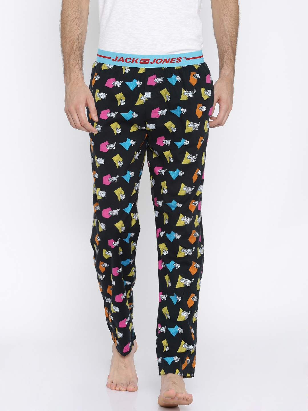 Jack Jones Black Printed Pyjamas