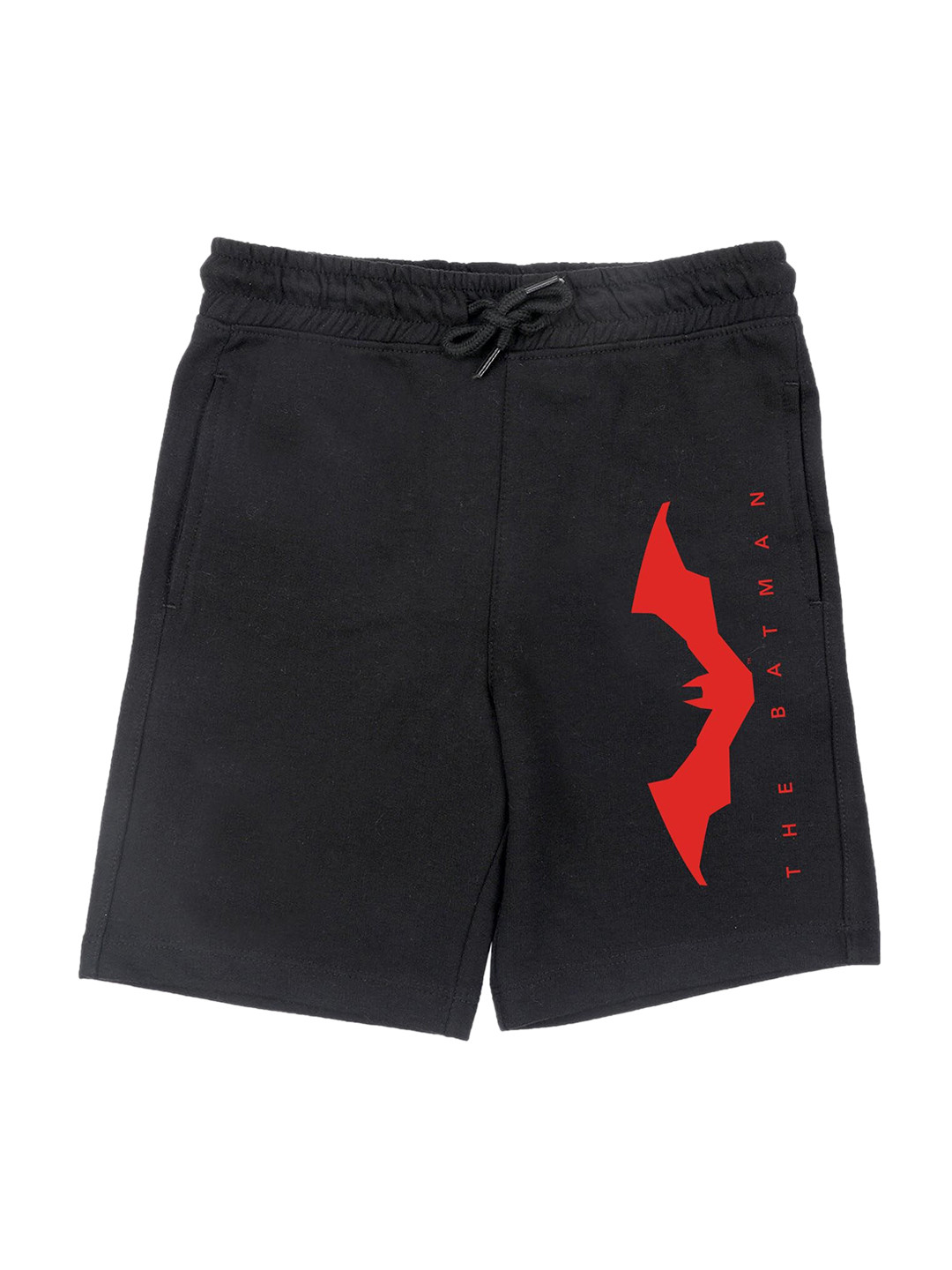 DC by Wear Your Mind Boys Black & Red Batman Print Shorts