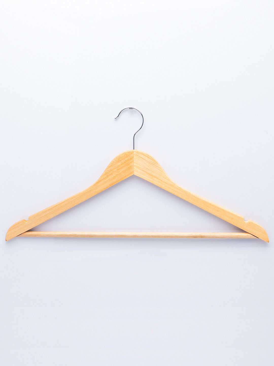MARKET99 Set Of 4 Brown Solid Wooden Hanger