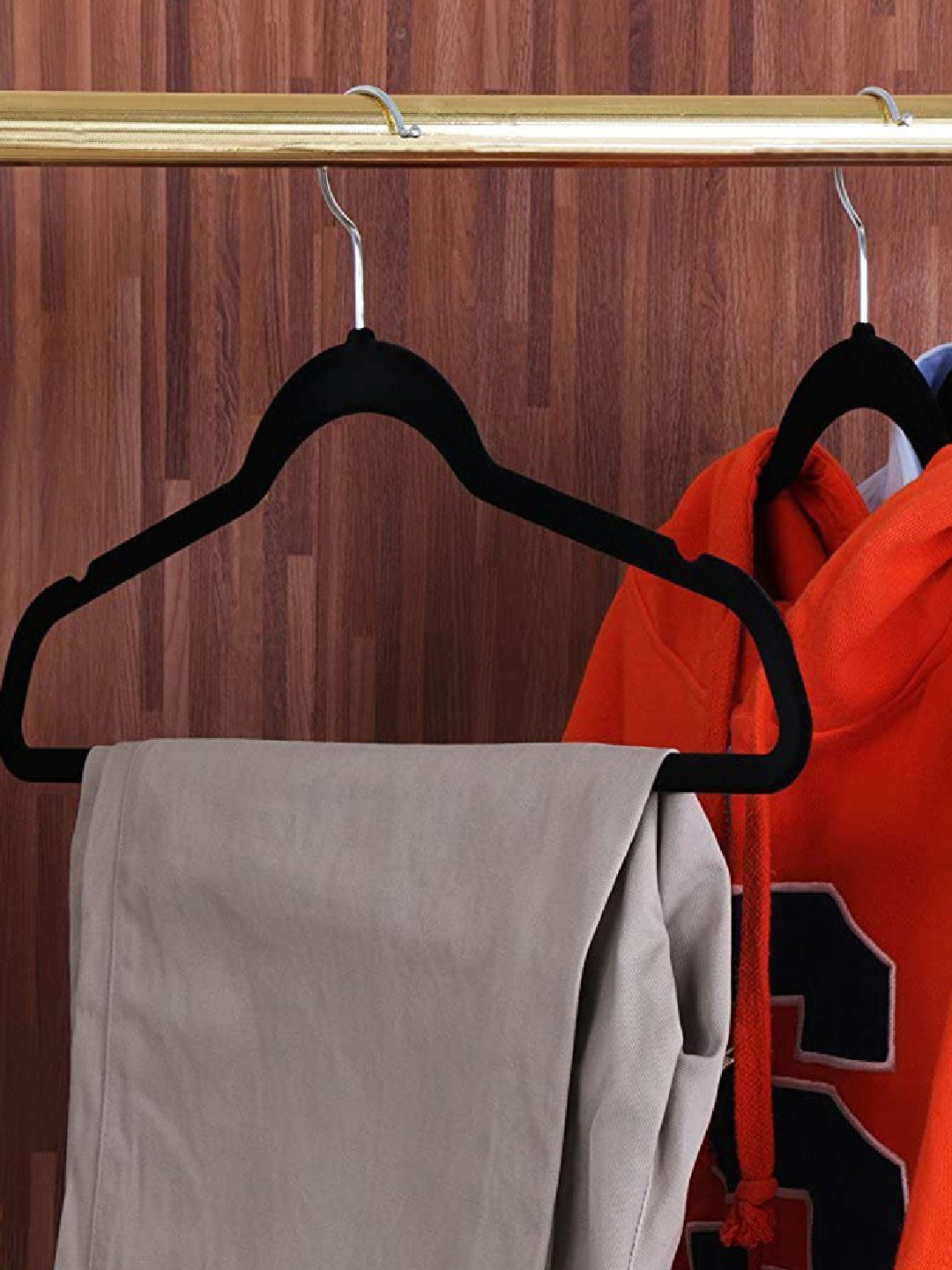 MARKET99 Set Of 20 Black Velvet Belt Hanger