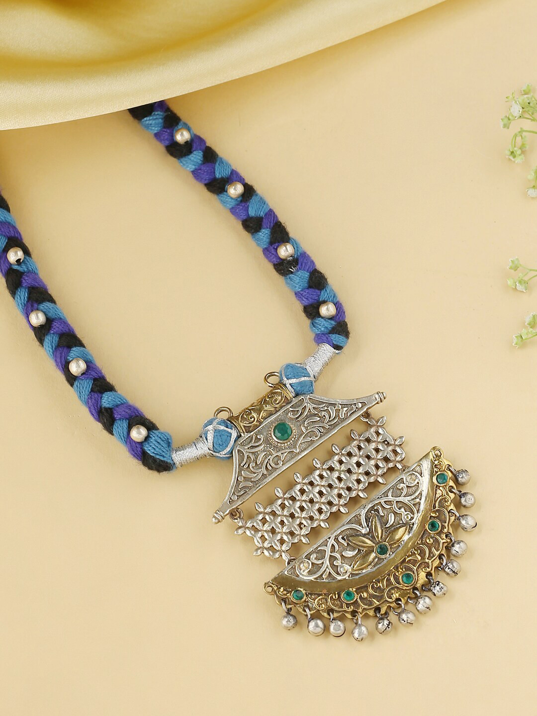 VIRAASI Assorted Gold-Plated Beaded Antique Necklace