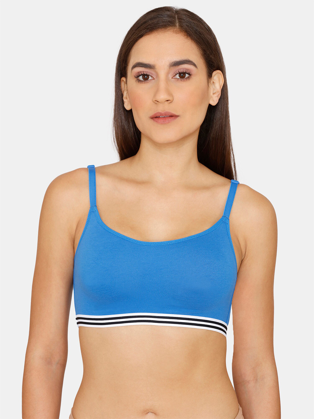 Zivame Blue Workout Bra ZI111WFASH0BLUE
