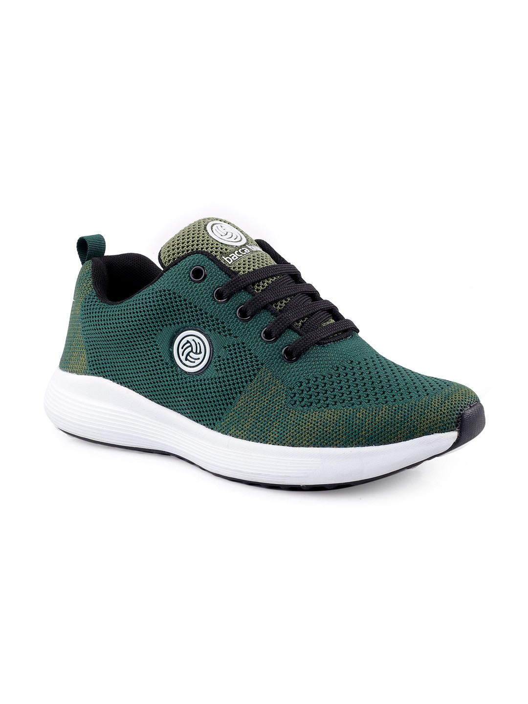 bacca bucci Women Olive Green Mesh Running Non-Marking Shoes