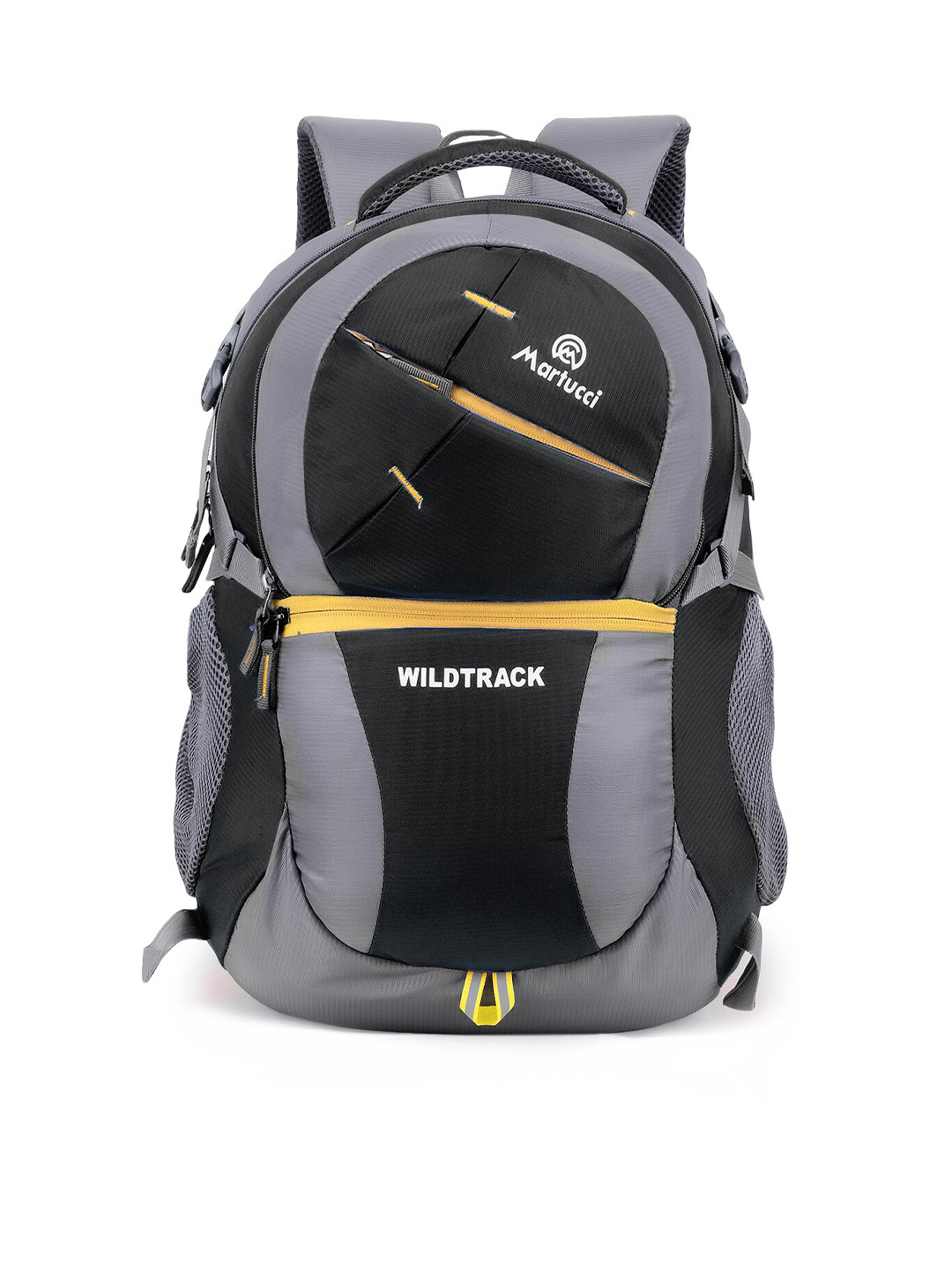 Martucci Black & Grey Brand Logo Print Backpack