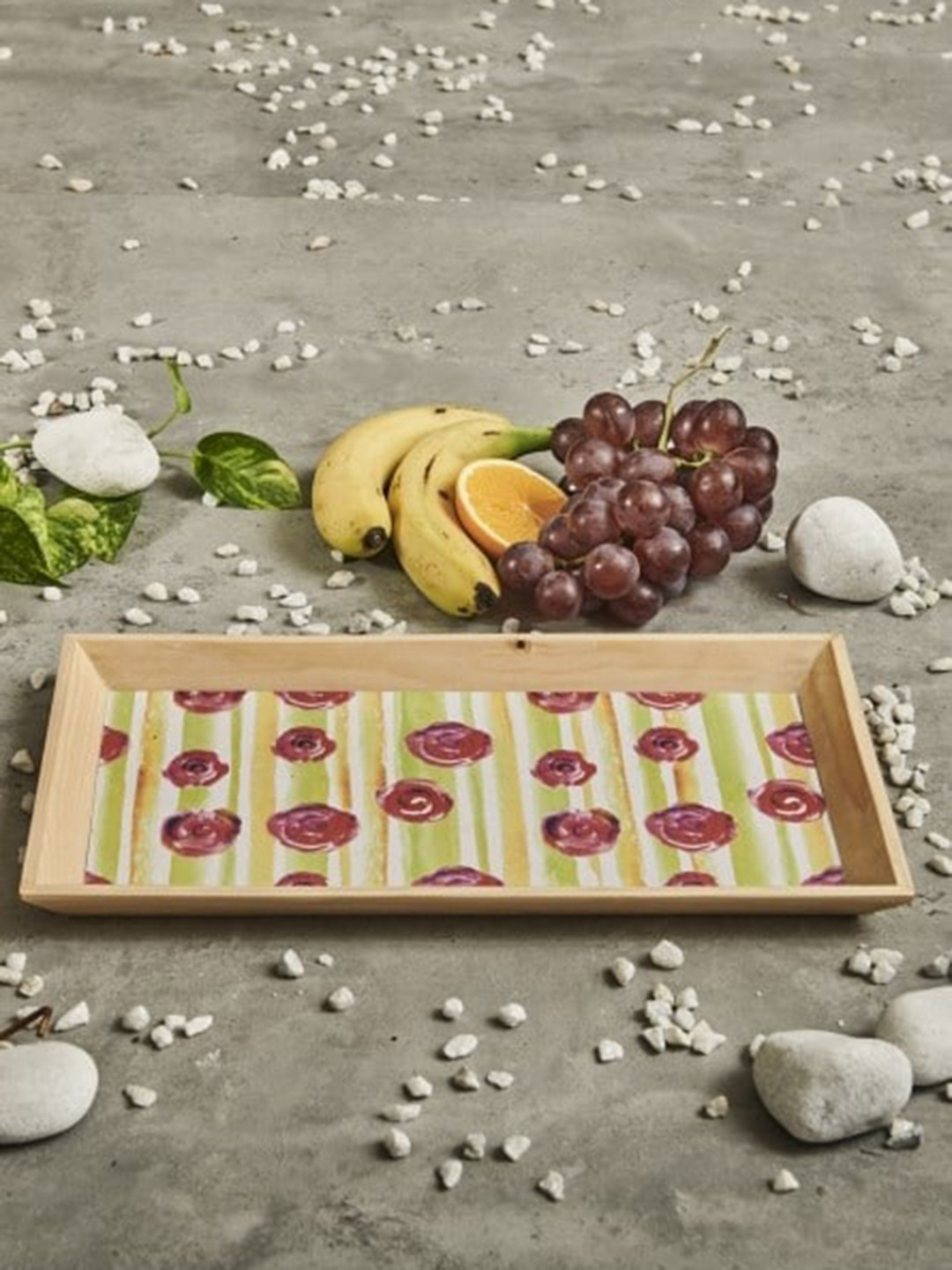 A Tiny Mistake Rose Gold-Coloured Printed Serving Trays