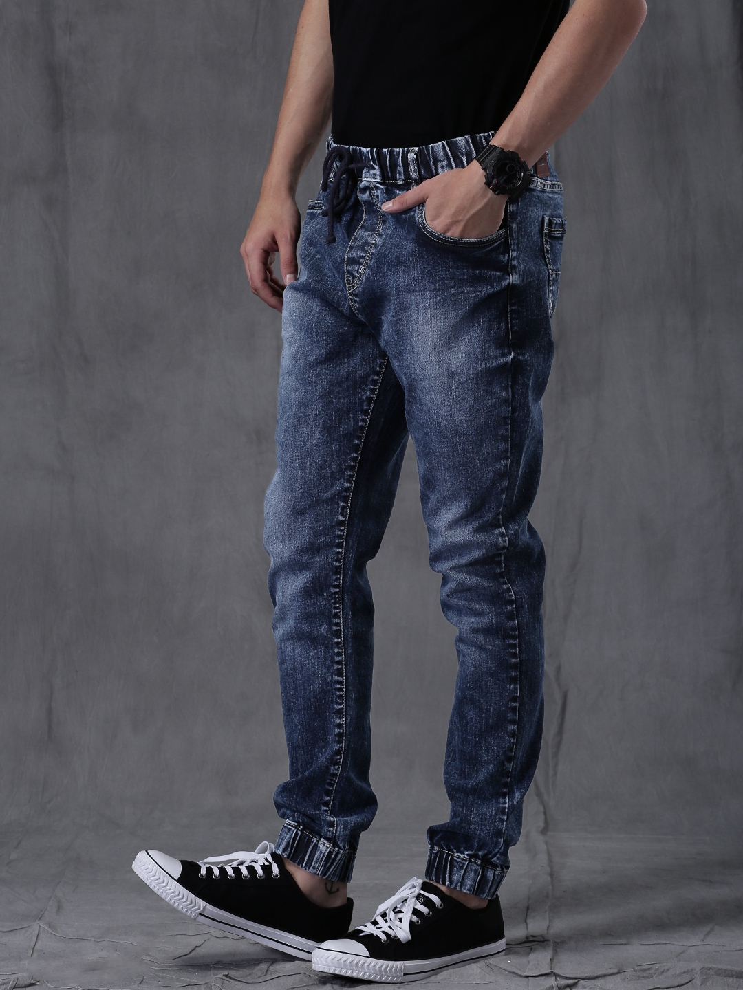 light blue ripped jeans mens slim