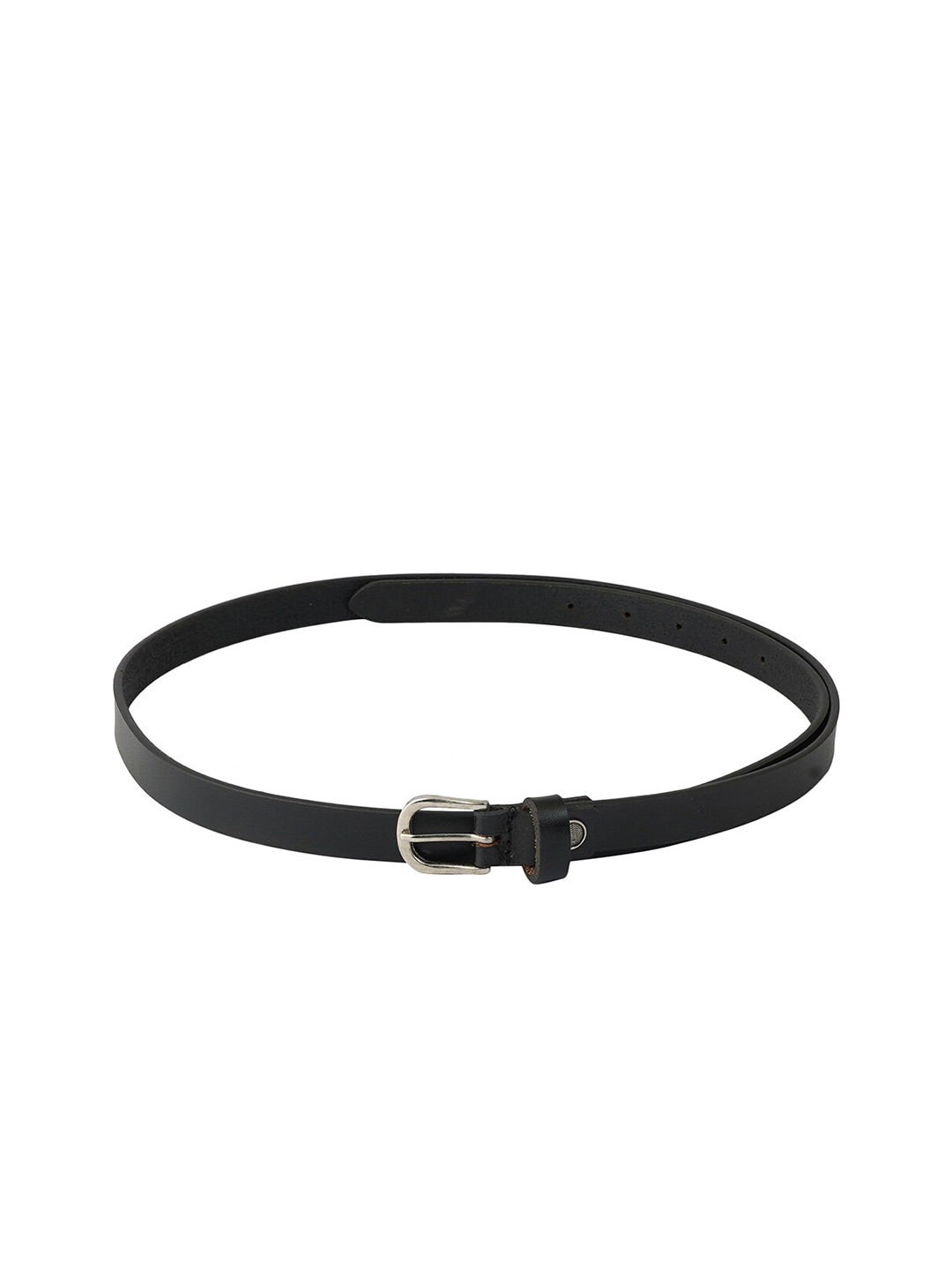 Style SHOES Women Black Solid Slim Belt