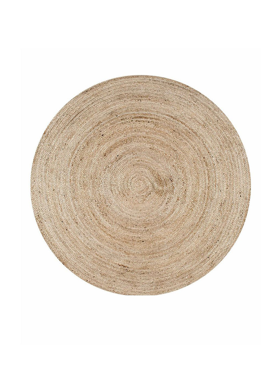 HABERE INDIA Beige Woven Jute Carpet