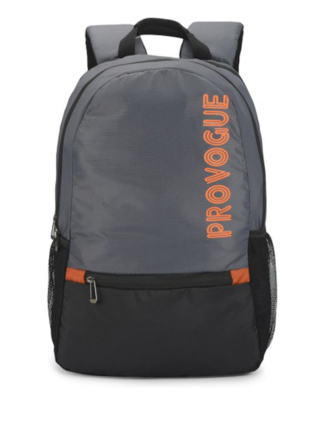 Provogue Grey & Black Brand Logo Backpack 32 L
