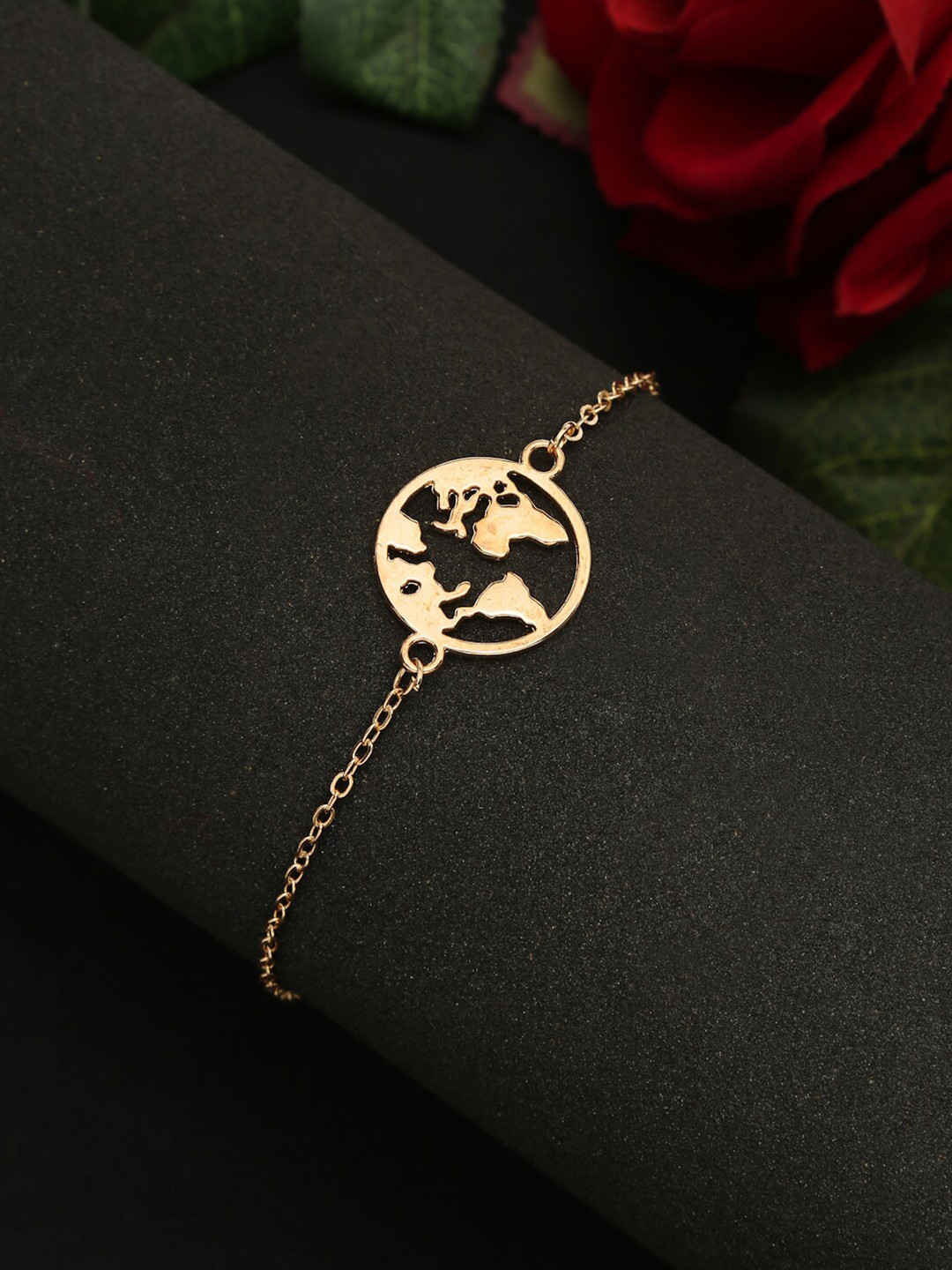 Celena Cole Women Gold-Toned Gold-Plated Charm Bracelet