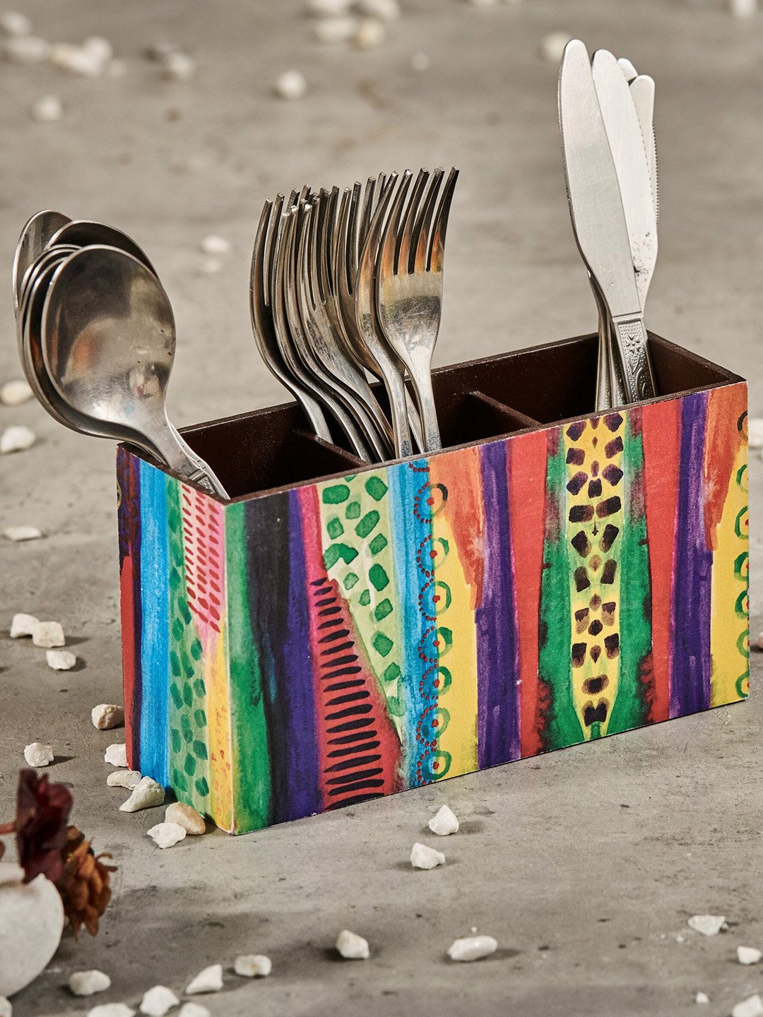 A Tiny Mistake Copper Printed Cutlery Holder