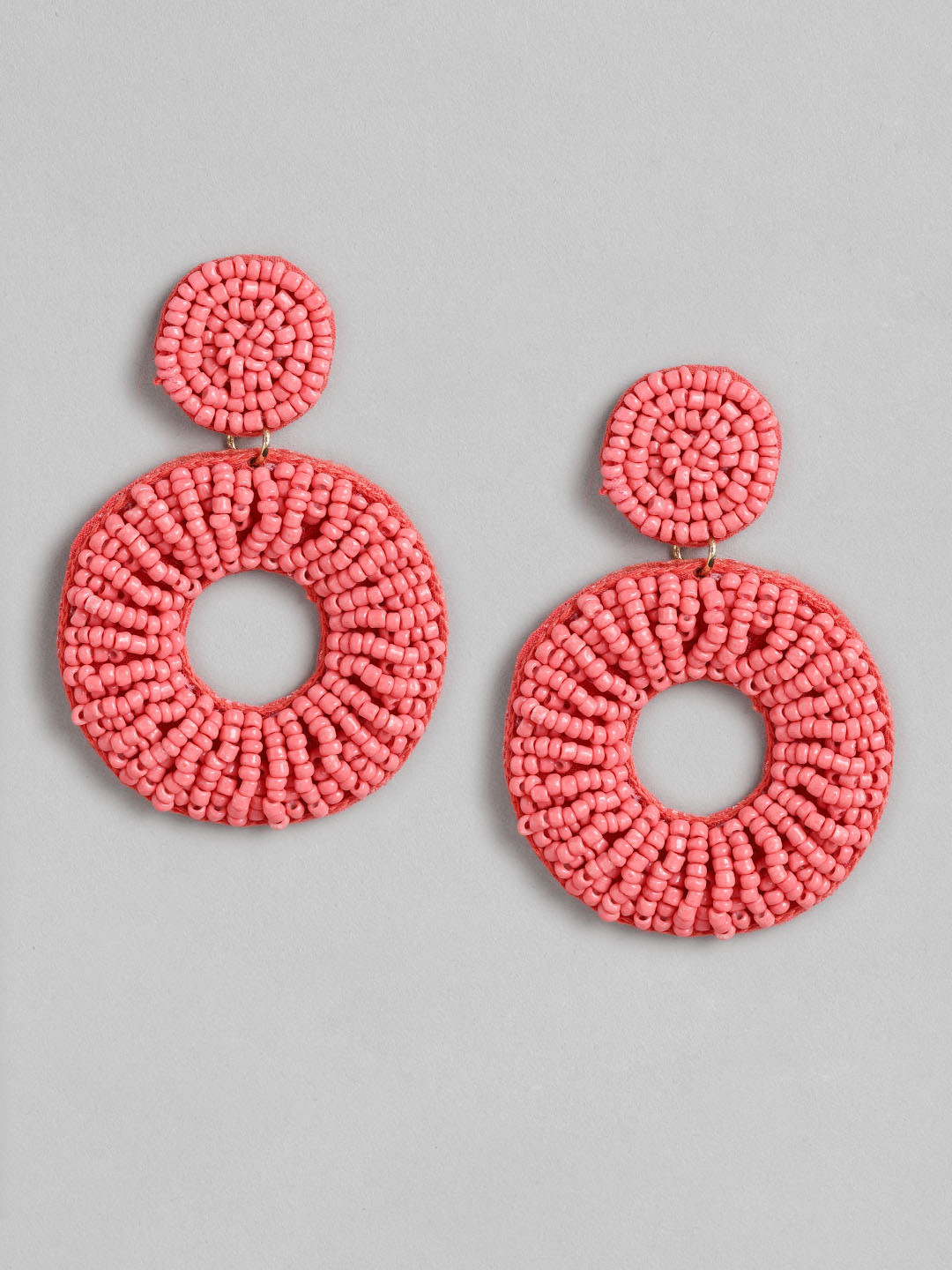 RICHEERA Coral Circular Drop Earrings