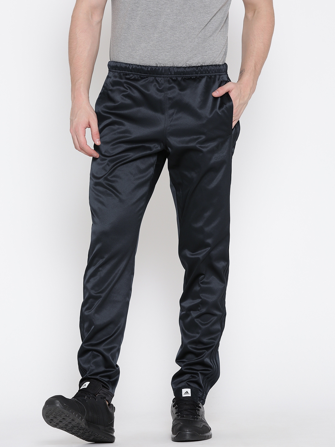 adidas track button pants