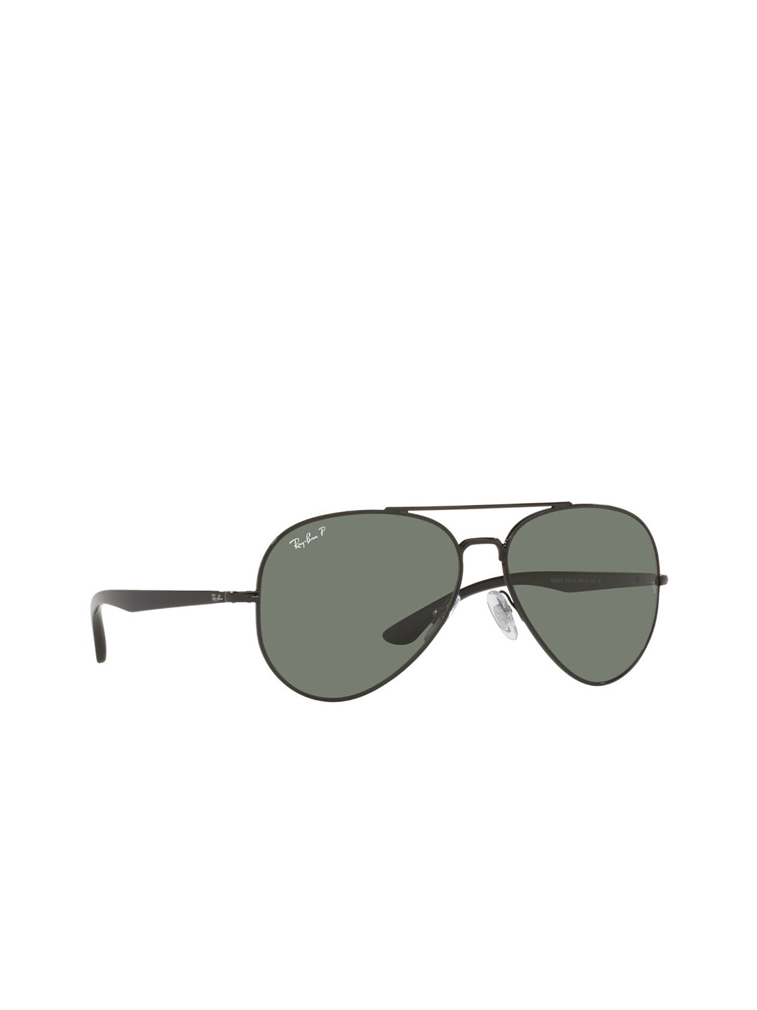 Ray-Ban Unisex Polarized Green Lens Pilot Sunglasses - 0RB3675002/5858