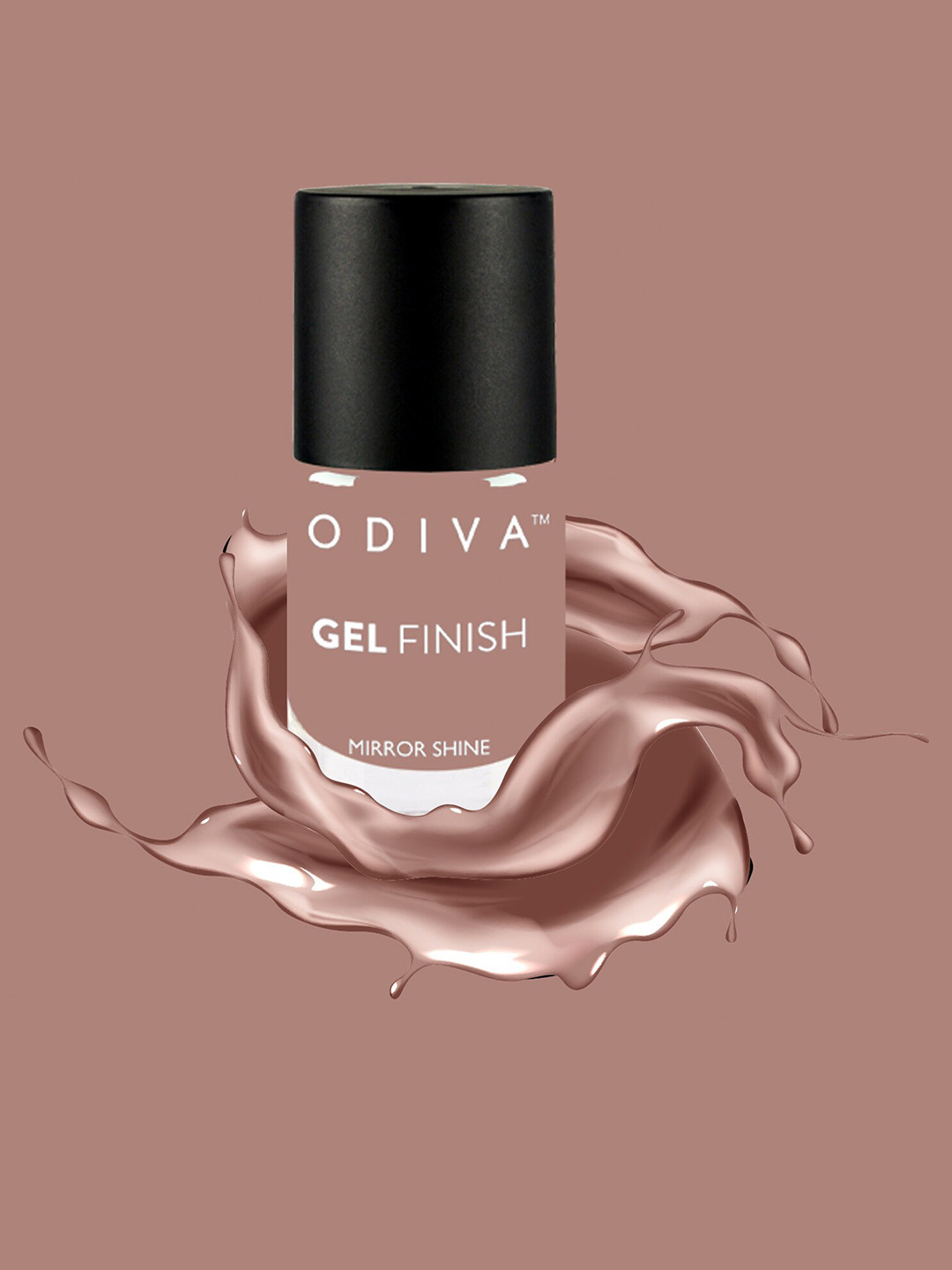 ODIVA Gel Finish Mirror Shine Nail Polish - Down to Earth 66
