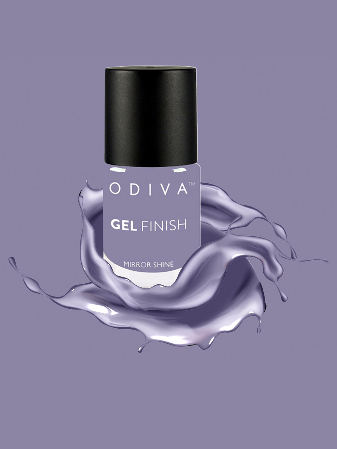 ODIVA Gel Finish Mirror Shine Nail Polish - Lavender Mist 64