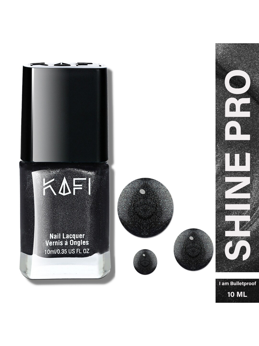 KAFI Shine PRO Long Lasting Glitter Nail Lacquer- I Am Bulletproof 10ml