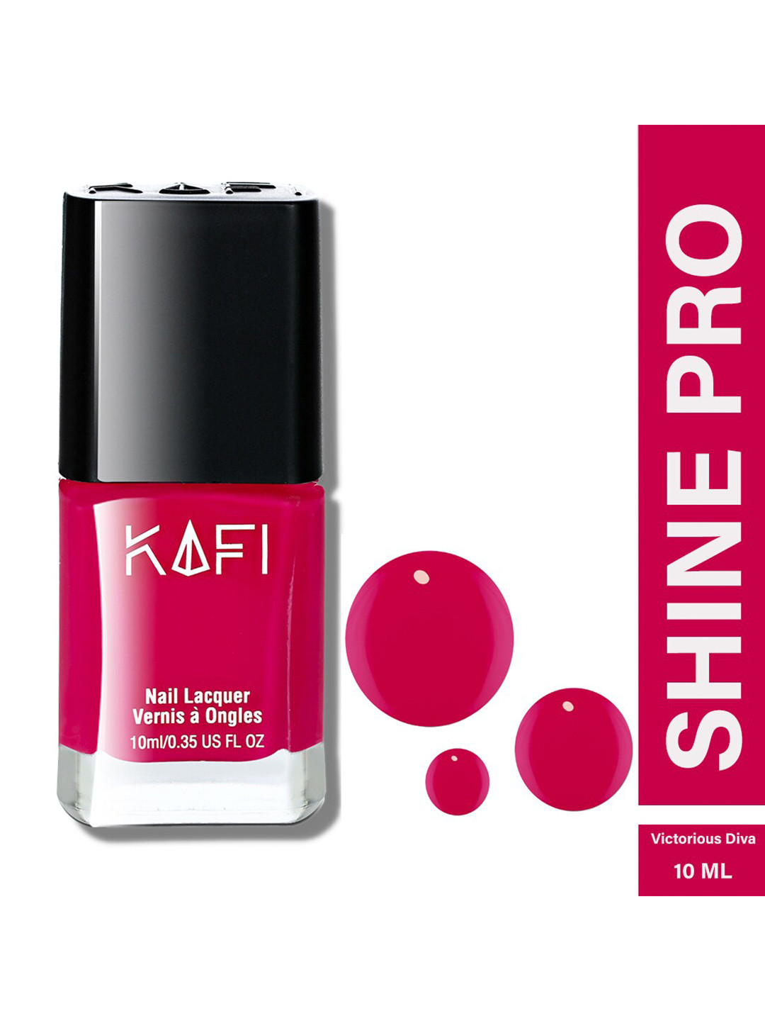 KAFI Shine PRO Long Lasting Nail Lacquer 10ml - Victorious Diva