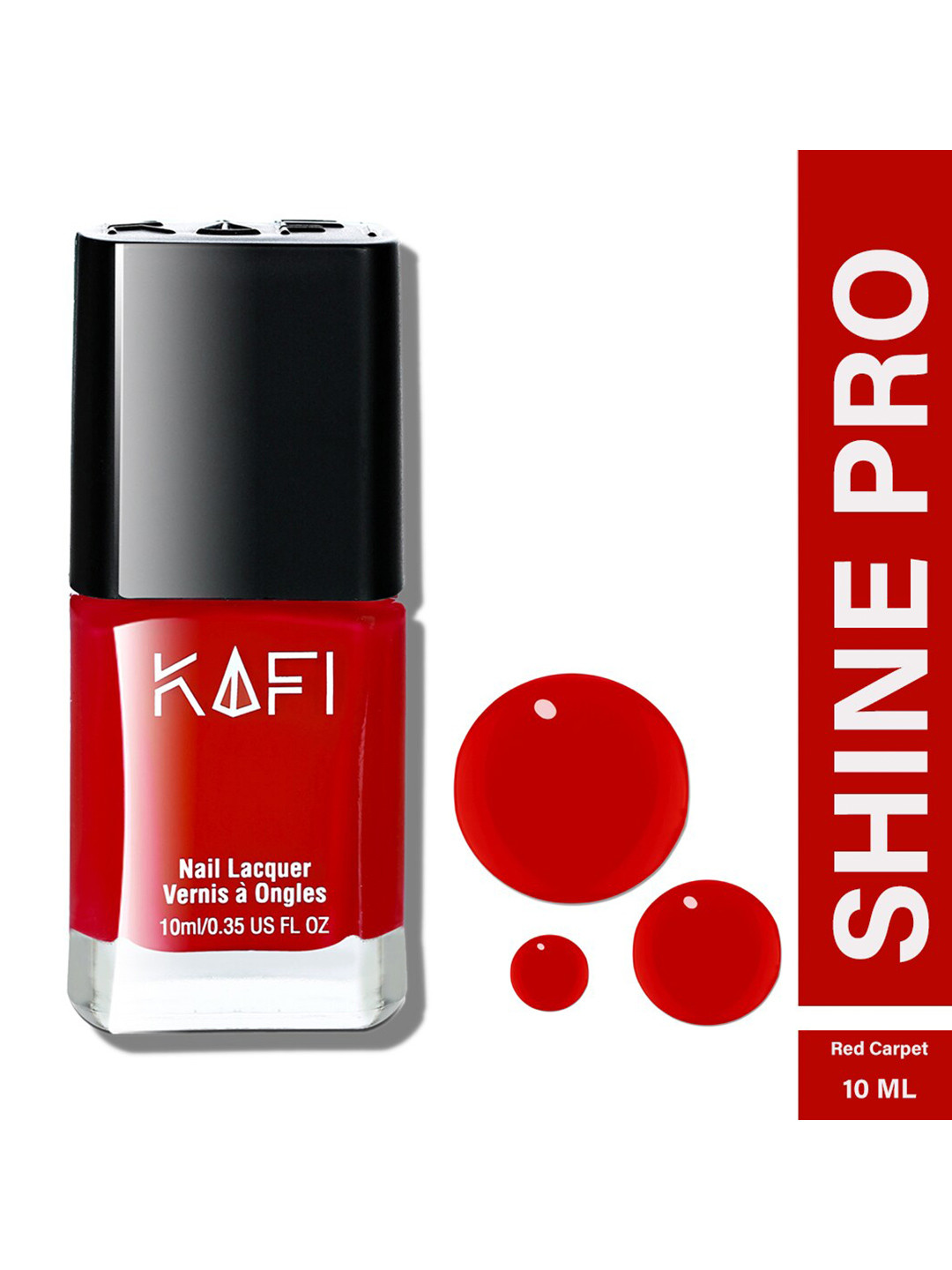 KAFI Shine PRO Long Lasting Nail Lacquer 10ml - Red Carpet