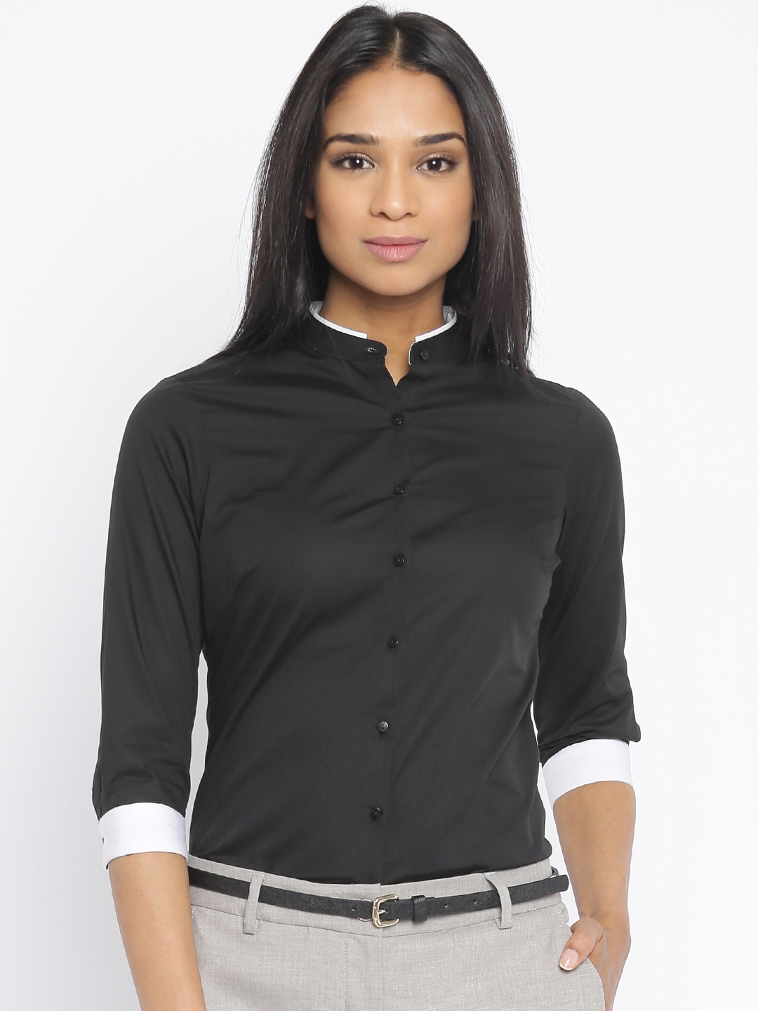 Park avenue women's sales solid formal shirt