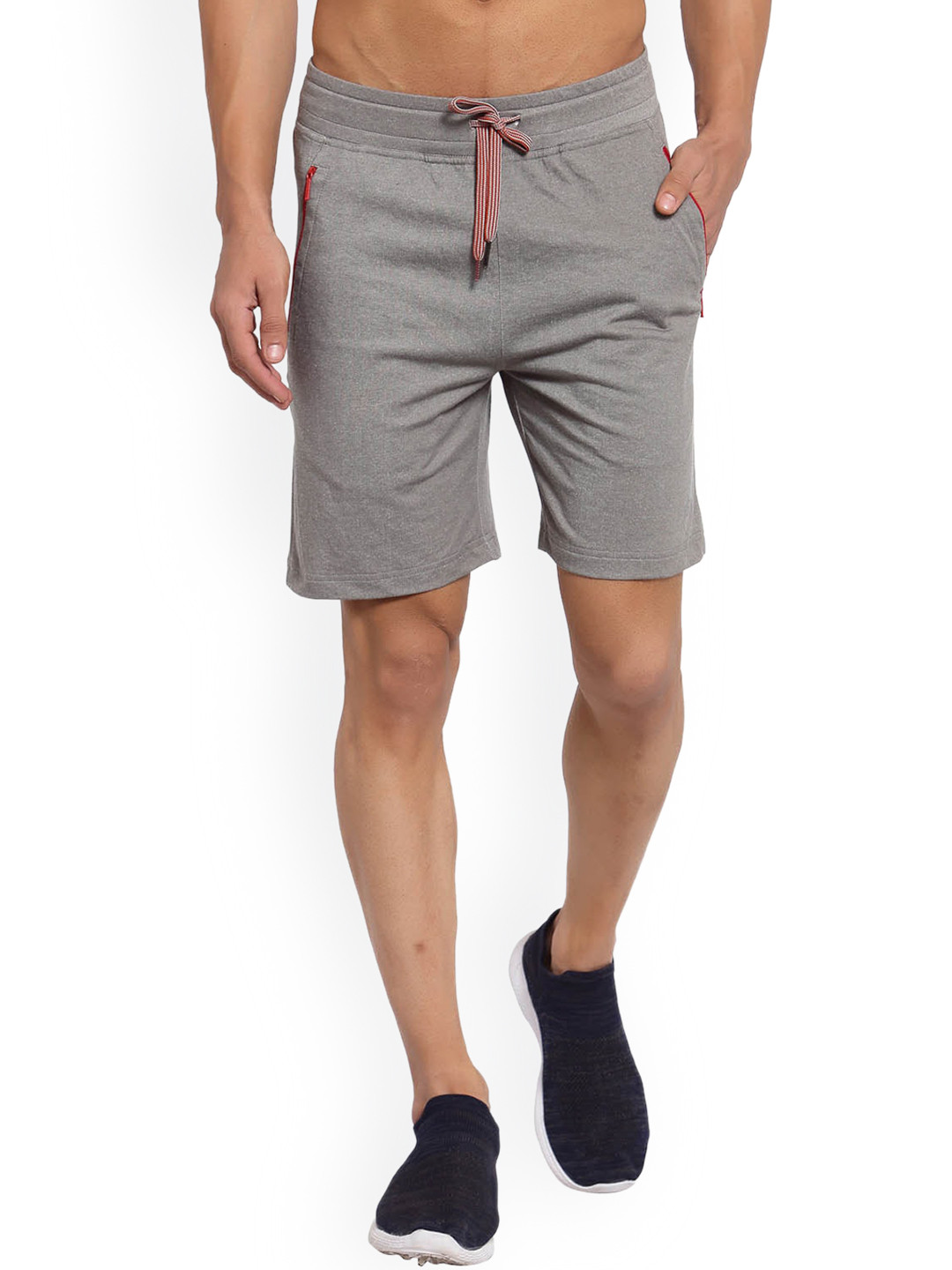 SPORTO Men Grey Sports Shorts