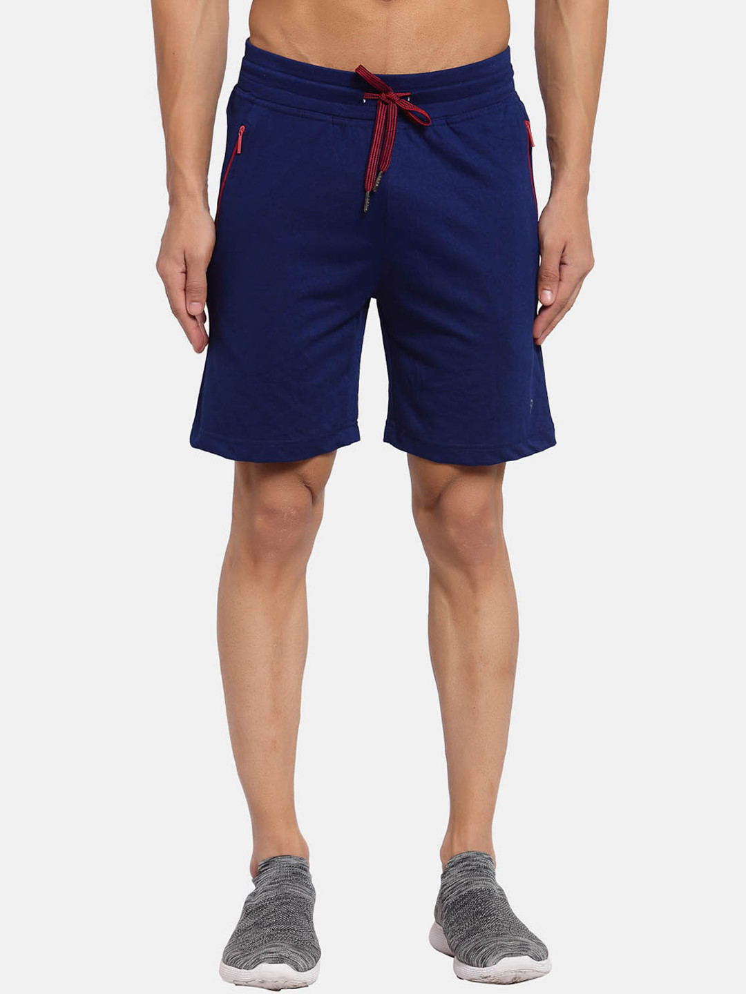 SPORTO Men Navy Blue Sports Shorts