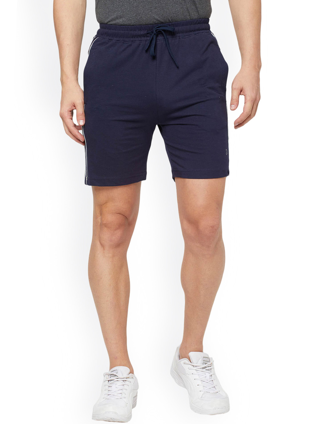 SPORTO Men Navy Blue Sports Shorts