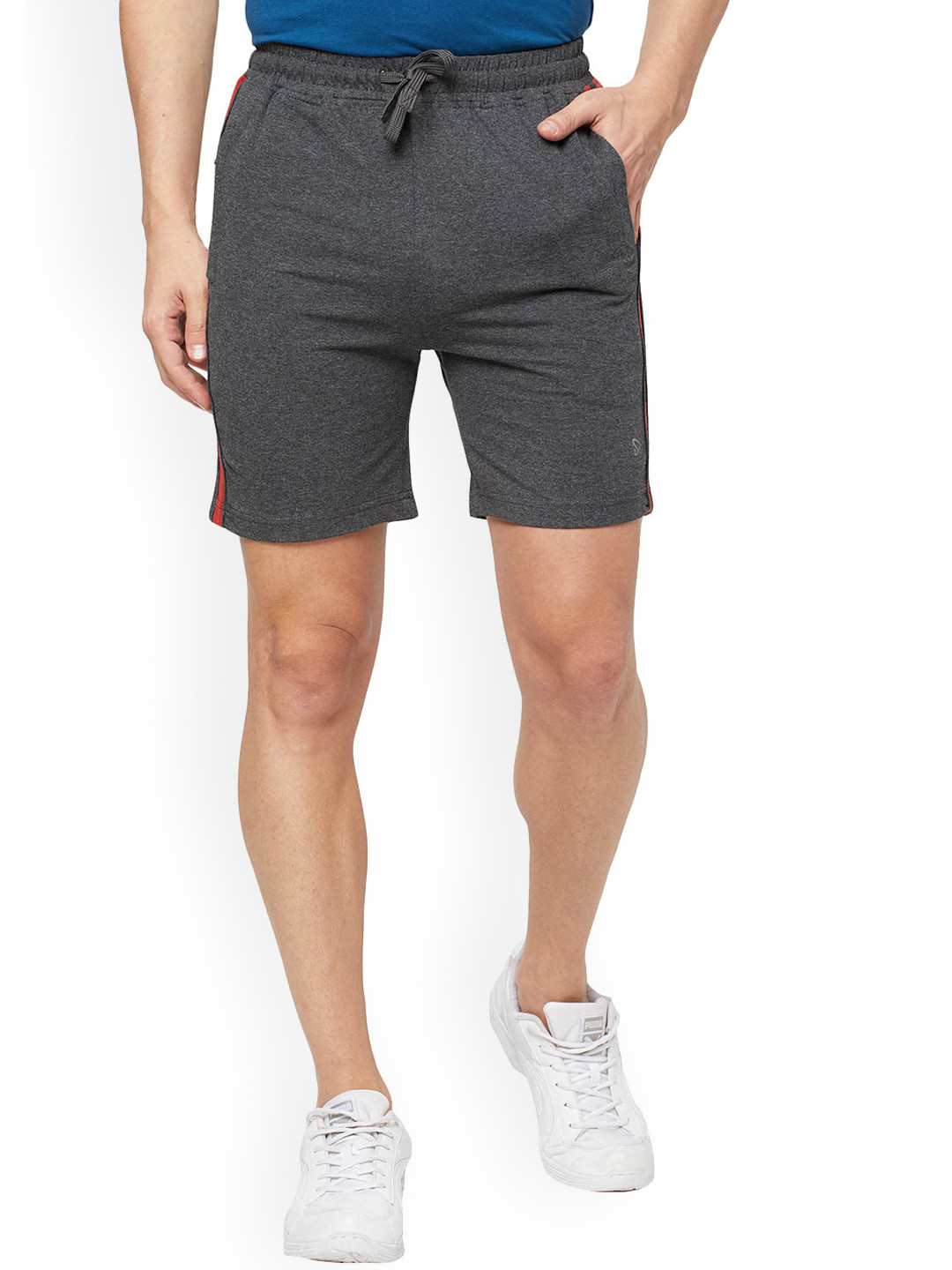 SPORTO Men Grey Cotton Shorts