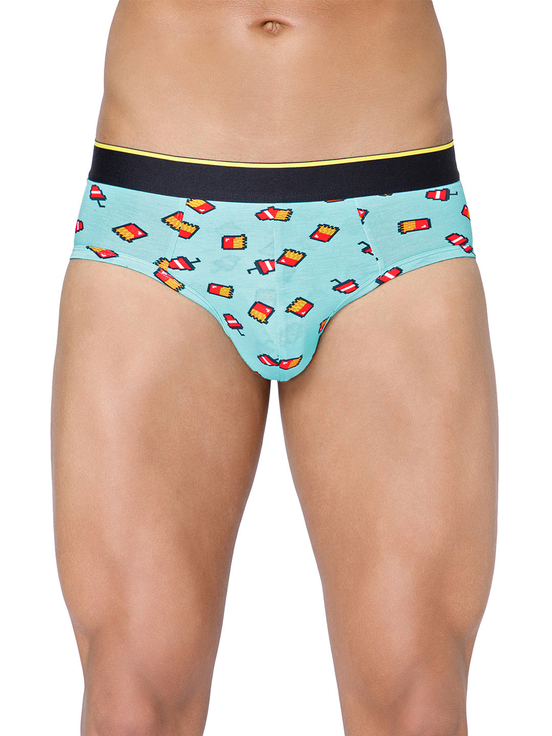 bummer Men Printed Micro Modal Mc Bum Mid Rise Basic Brief