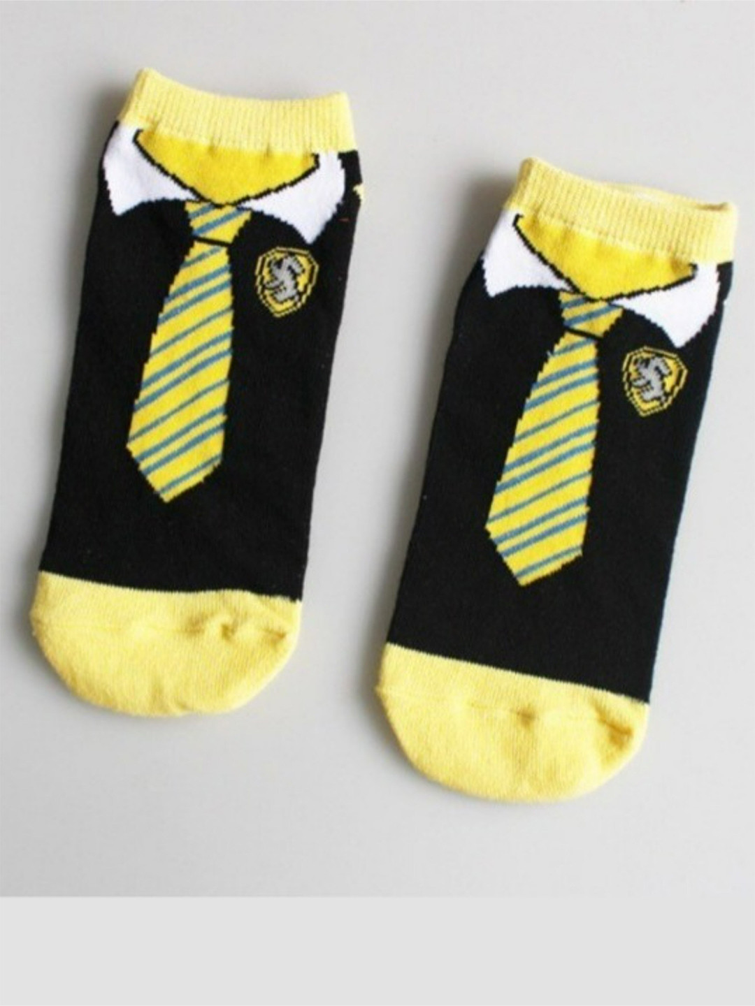 EL REGALO Unisex Kids Yellow Socks