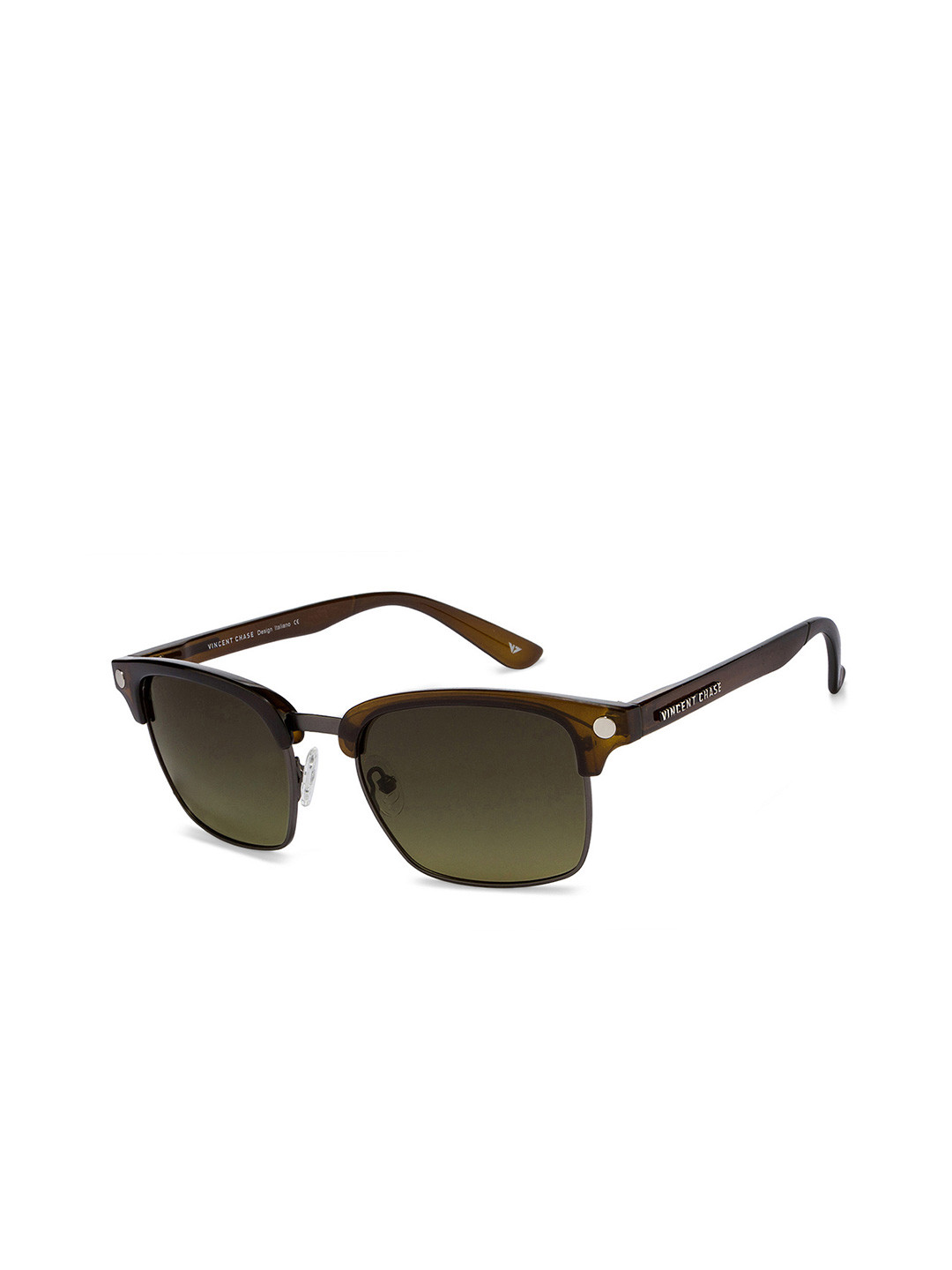 Vincent Chase by Lenskart Browline Sunglasses With Polarised and UV Protected Lens 122263