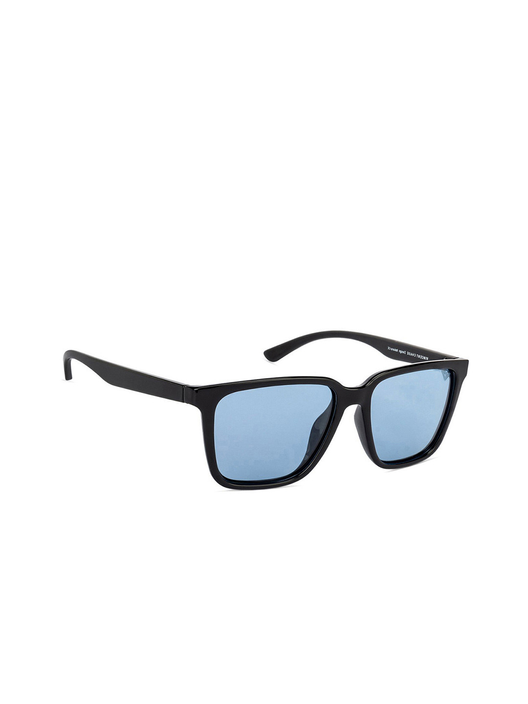 Vincent Chase by Lenskart Unisex Blue Lens & Black Wayfarer Sunglasses with Polarised Lens